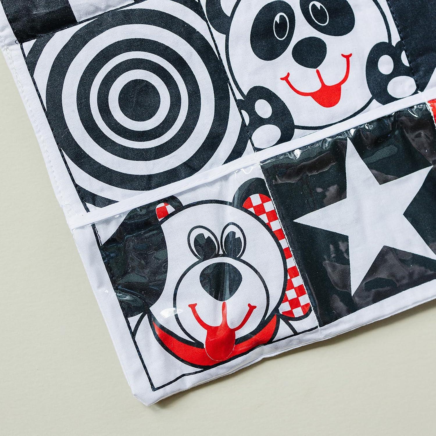 Genius Babies - Baby Car Activity Center Toy in High Contrast Colors (14" x 18")