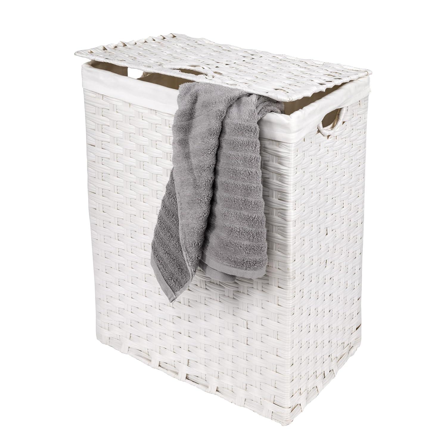 Handwoven Rectangle Laundry Hamper