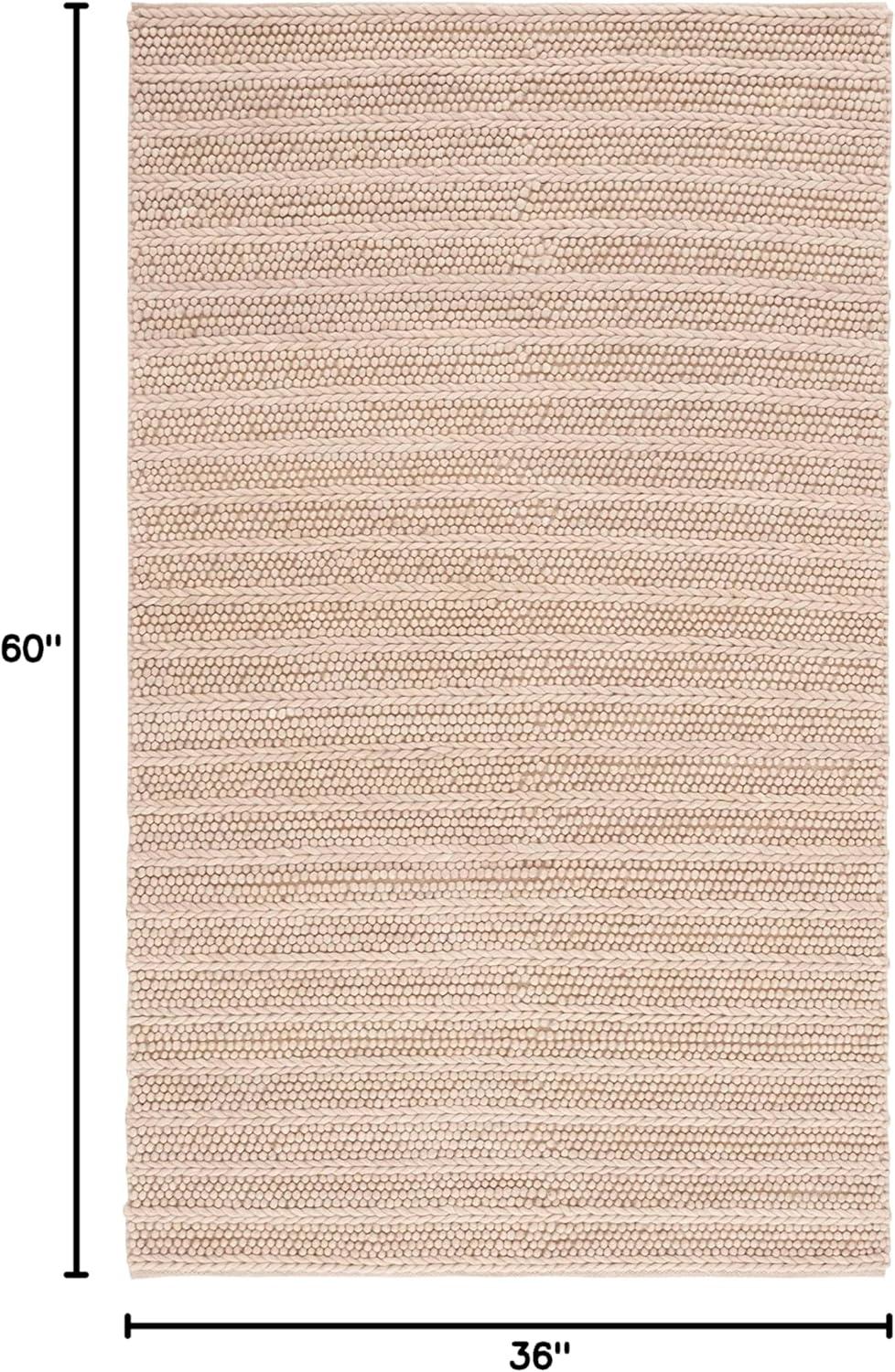 Natura NAT280 Flat Weave Indoor Accent Rug - Beige - 3'x5' - Safavieh