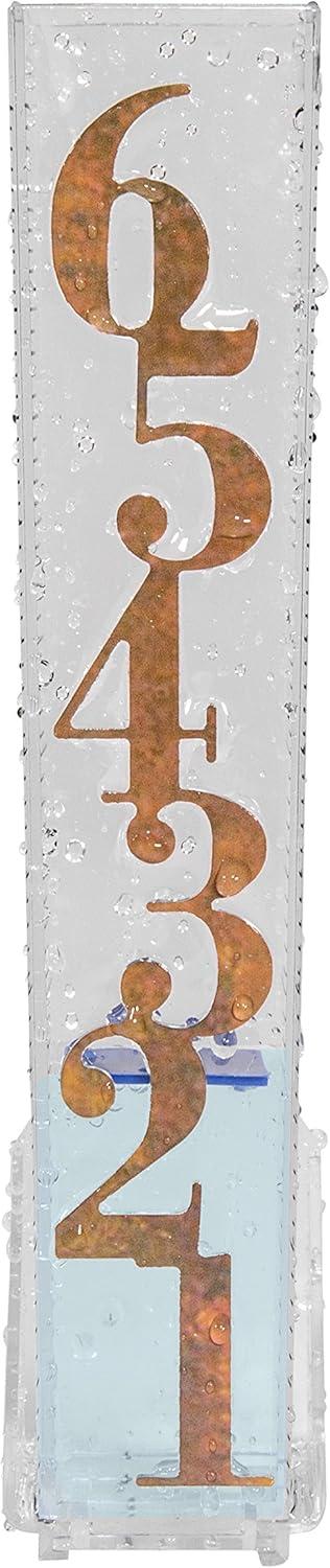 LaCrosse 705-110 Easy Read 6-Inch Patina Rain Gauge, Clear