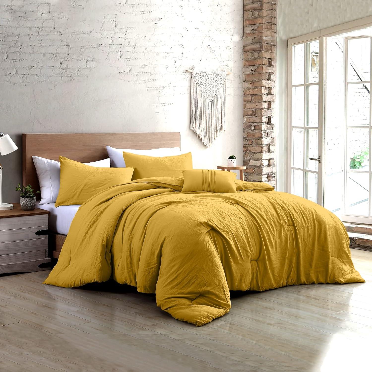 Modern Threads Modern Threads - Beck Comforter Set - Down Alternative Brushed Microfiber - Elegant All Season Bedspread Set - includes Comforter, Shams, & Decorative Pillow