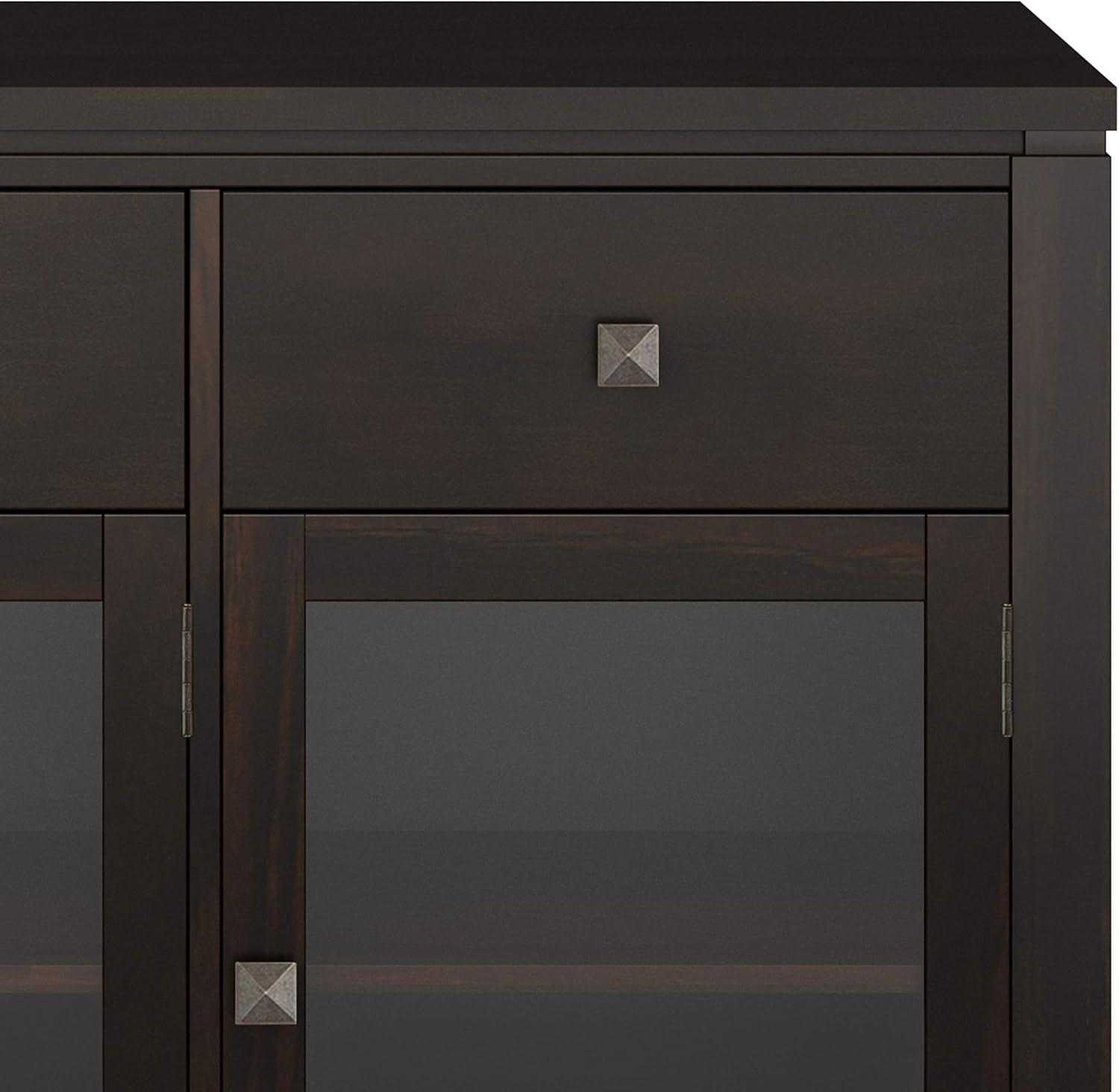 Allora 54"W Contemporary Solid Wood Sideboard Buffet in Mahogany