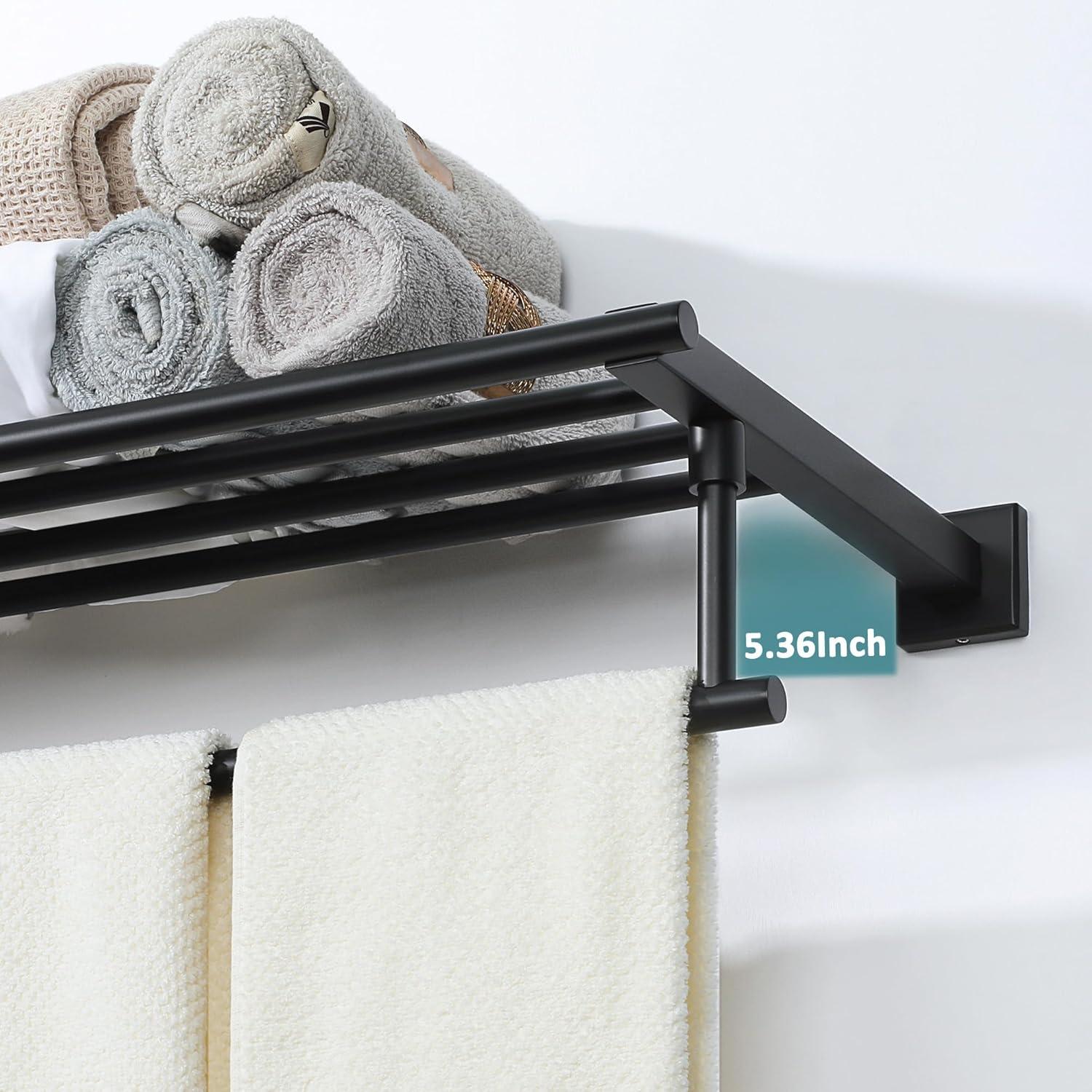 24" Bathroom Towel Rack Wall Mounted