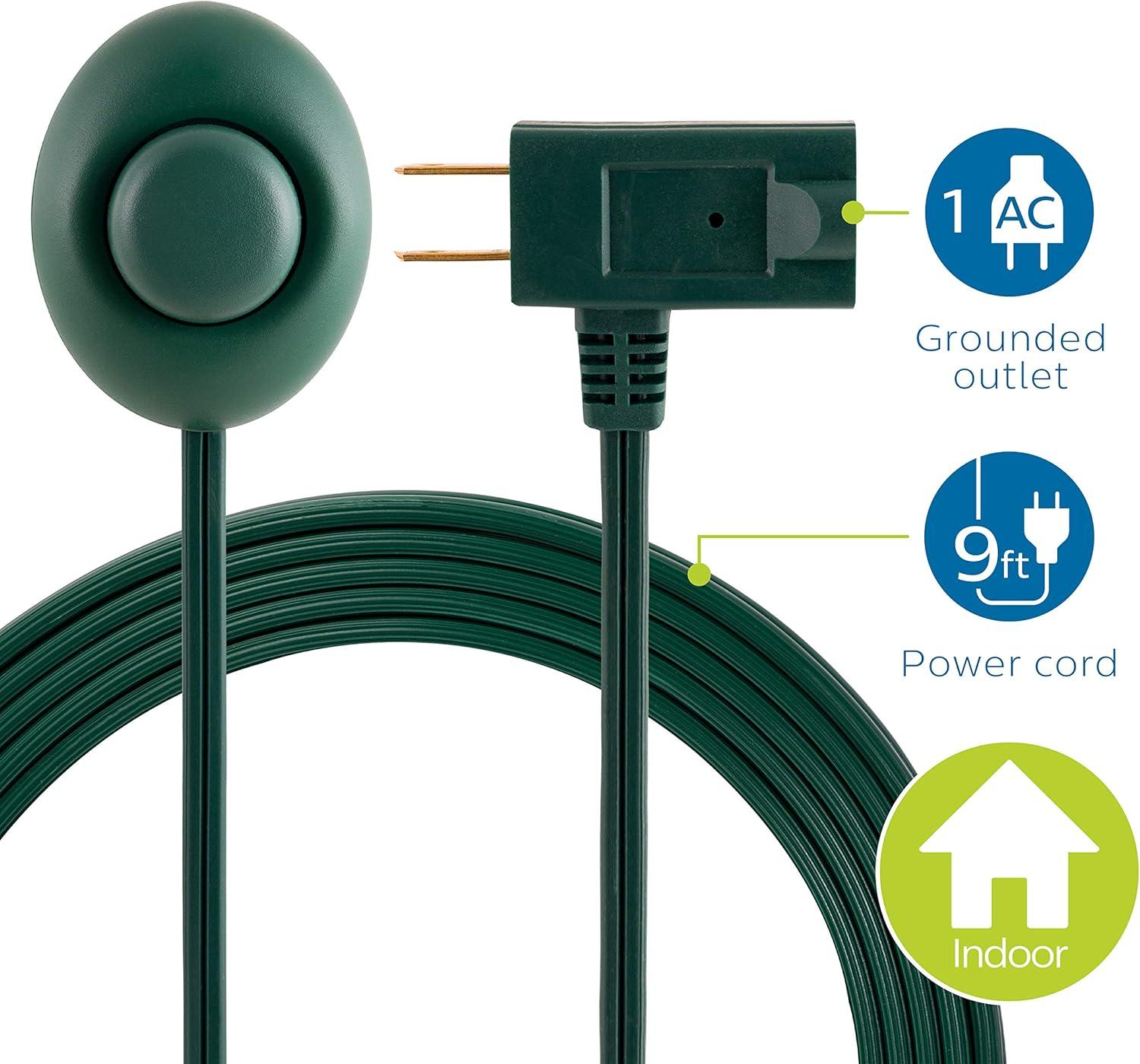 Philips 9-ft 1-Outlet Indoor Polarized Extension Cord, Green, SPS1036GF/27