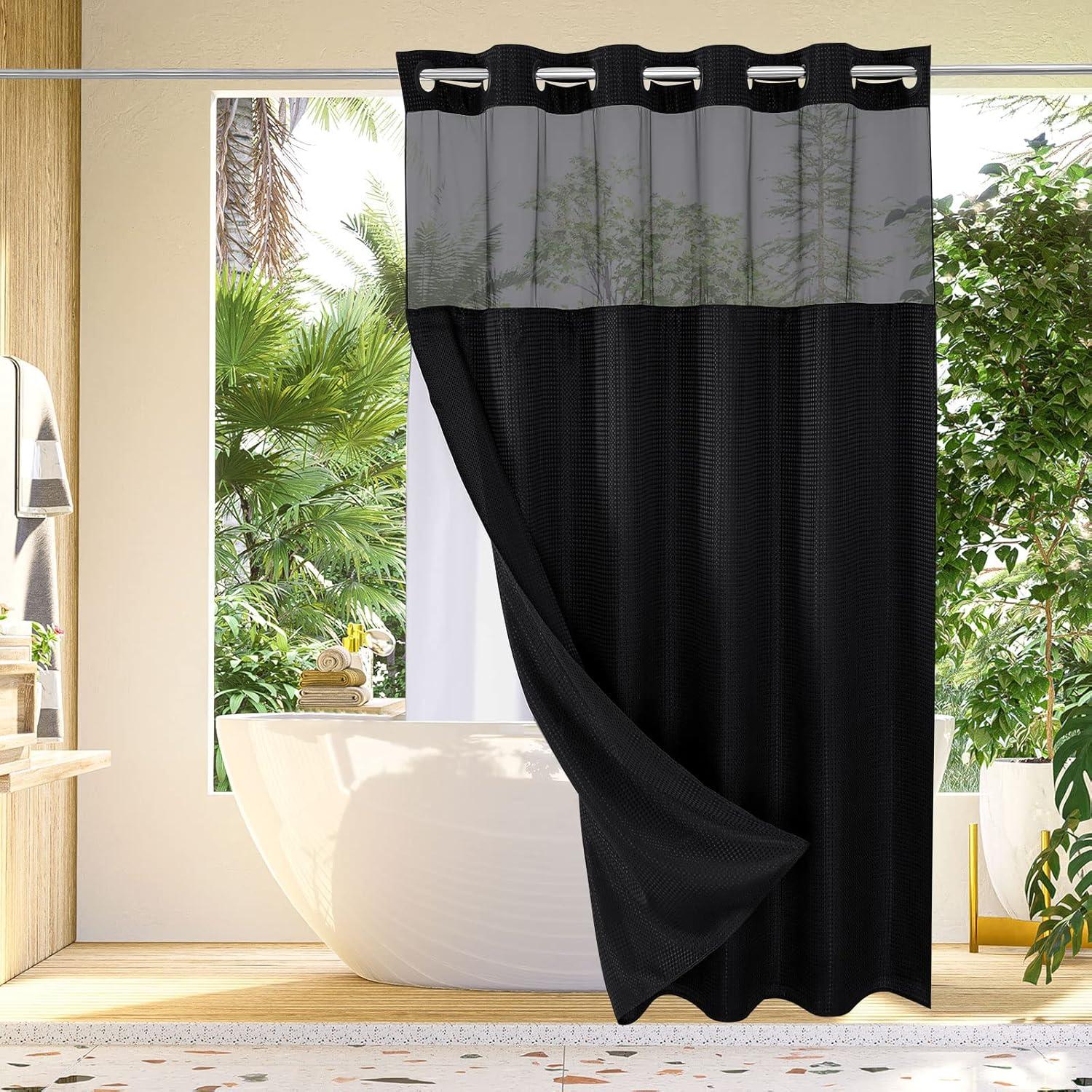 Shower Curtain with Liner Included