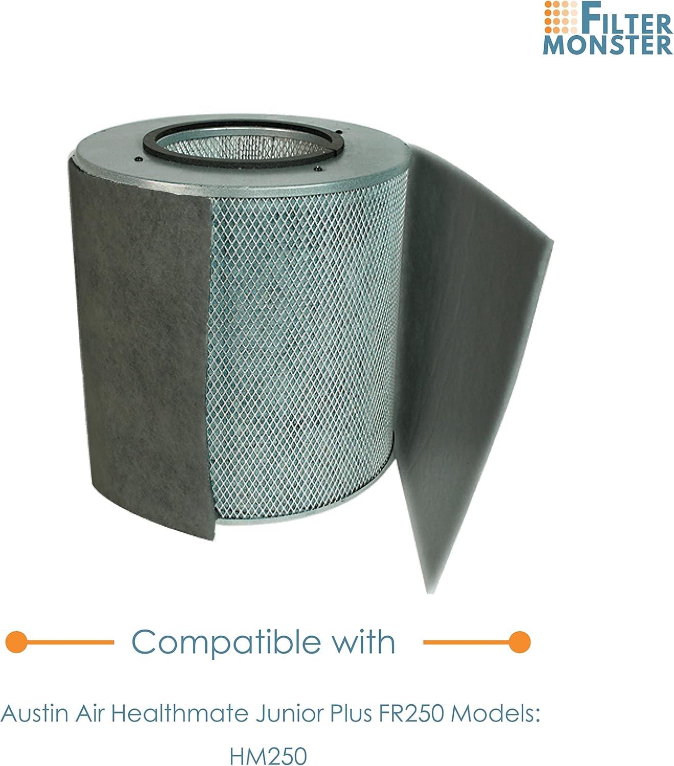 Filter-Monster - Replacement Compatible with Austin Air Allergy Machine Junior (HM205) Filter with Pre-Filter