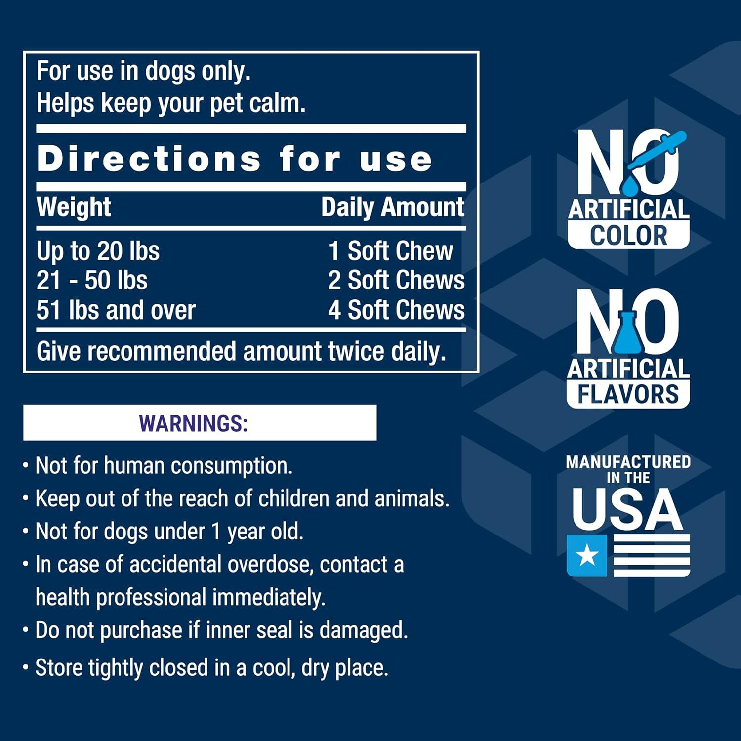 Dog Stress and Behavior by Life Extension  -  120 Soft Chews