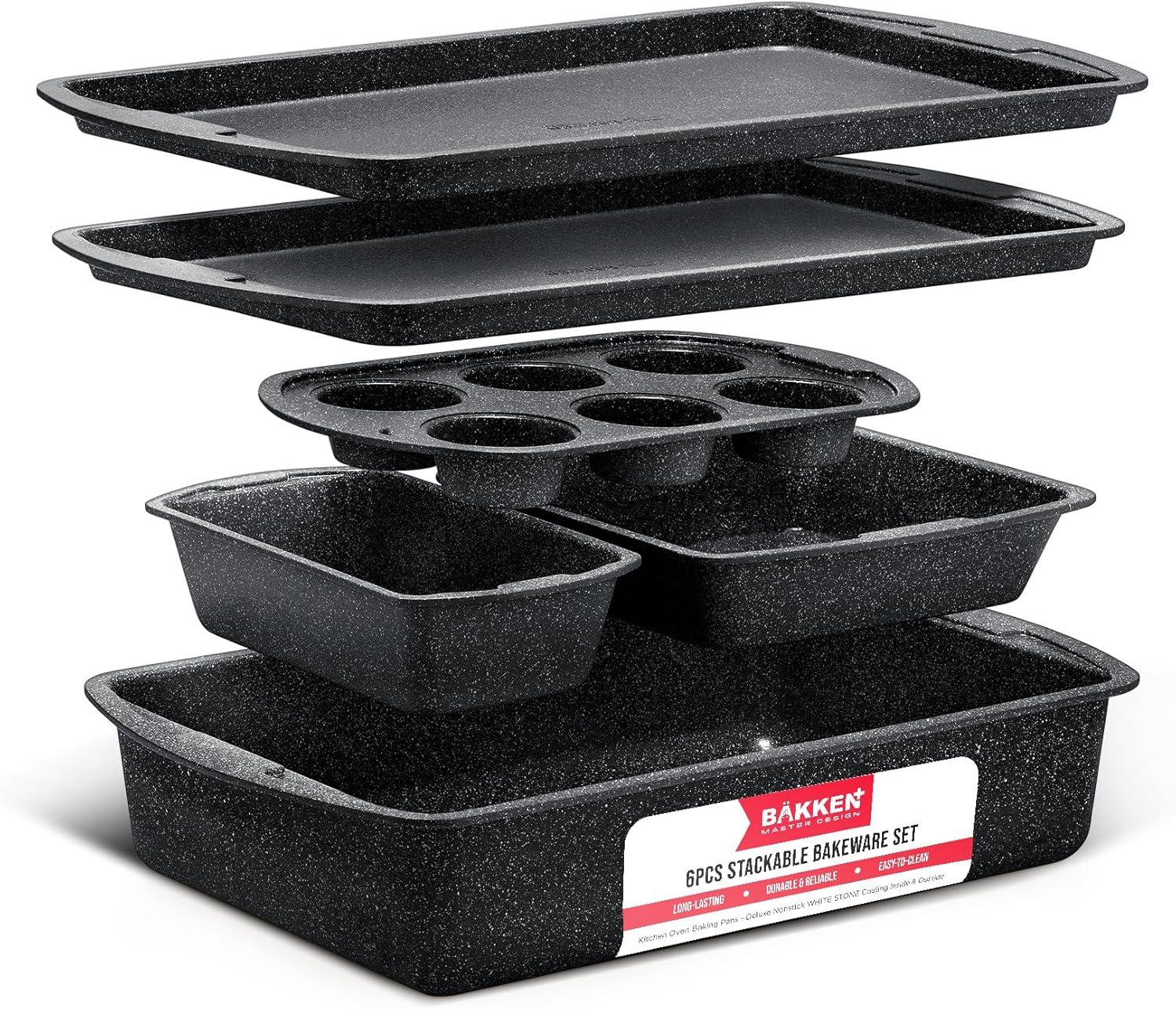 Bakken- Swiss 6 Piece Non-Stick Steel Bakeware Set