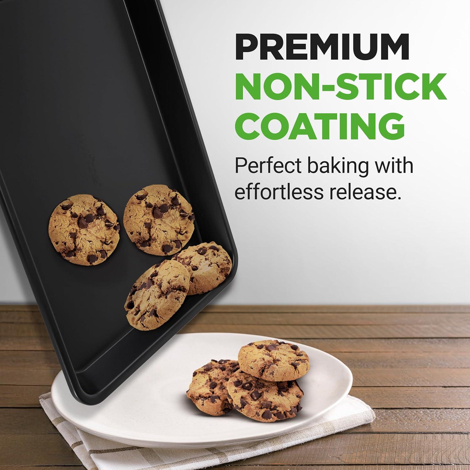 NutriChef NutriChef Non-Stick Steel 2 Piece Baking Sheet Set