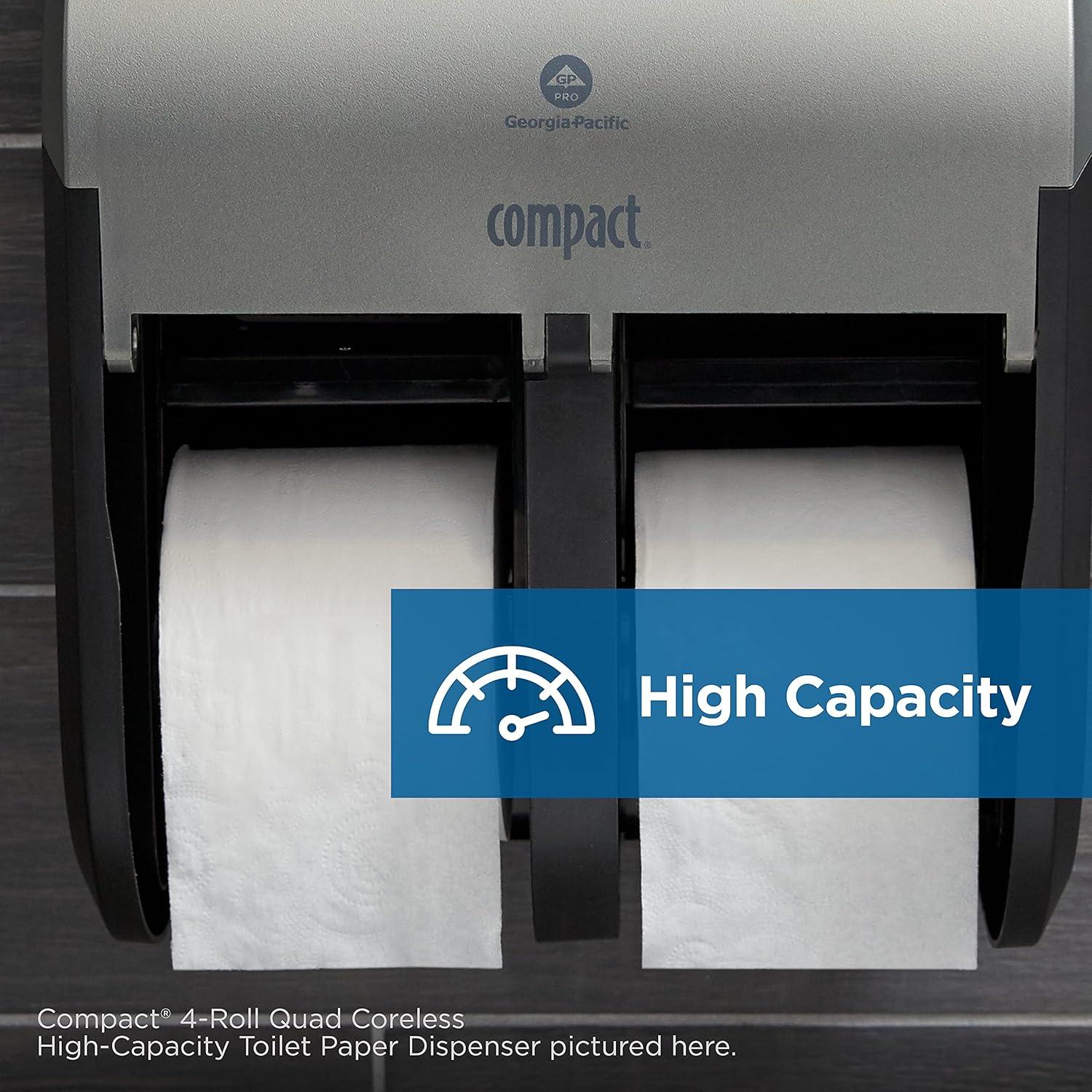 Georgia Pacific  Black Vertical Double Roll Toilet Paper Dispenser