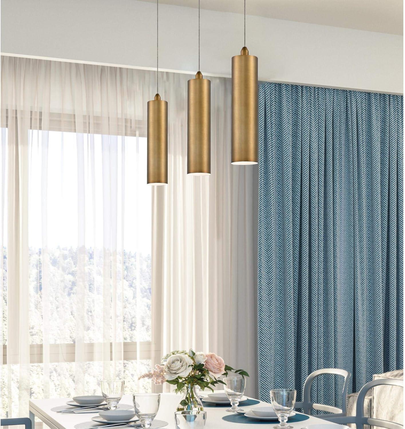 Rayman 5'' Brushed Brass LED Mini Pendant Light