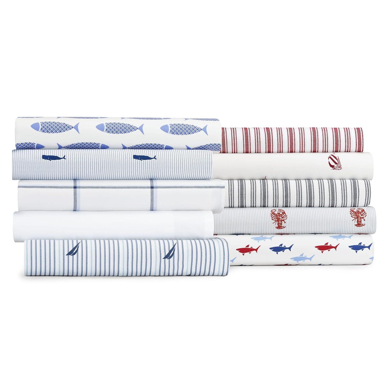 Nautica Nautica Printed Cotton Percale Sheet Sets