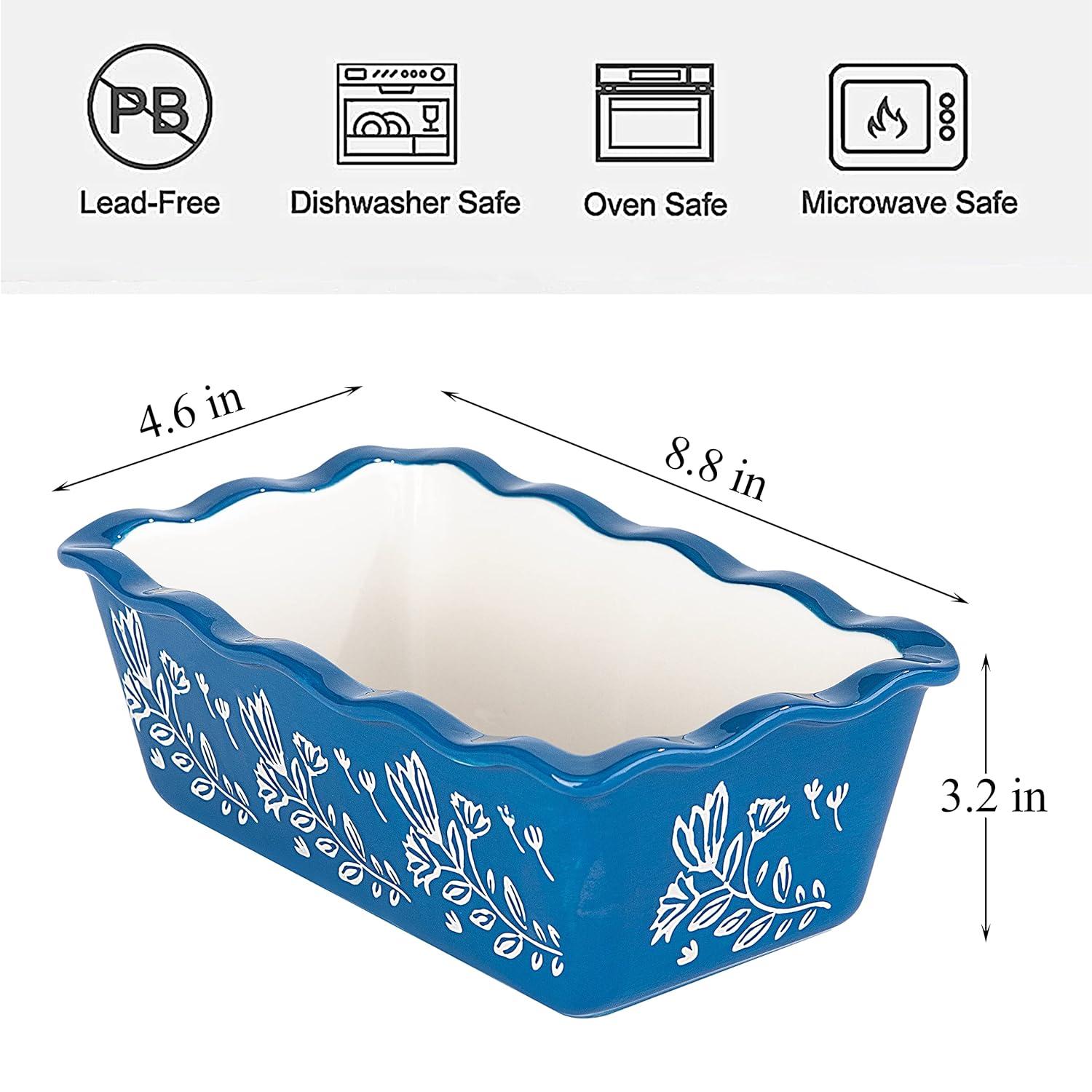 Wisenvoy Porcelain and Ceramic Bread Loaf Pan