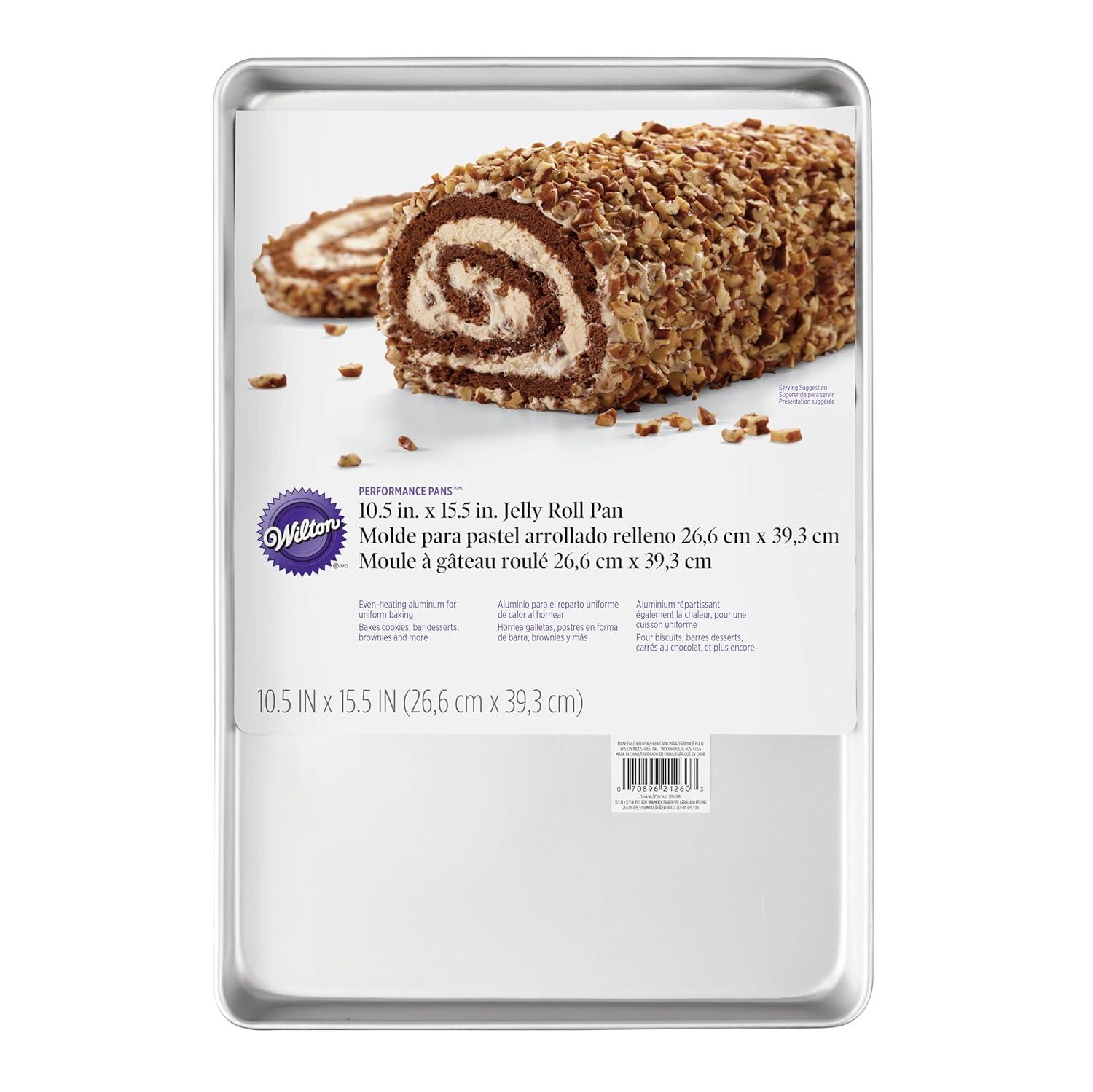Wilton 10-1/2 in. W X 15-1/2 in. L Jelly Roll Pan Silver