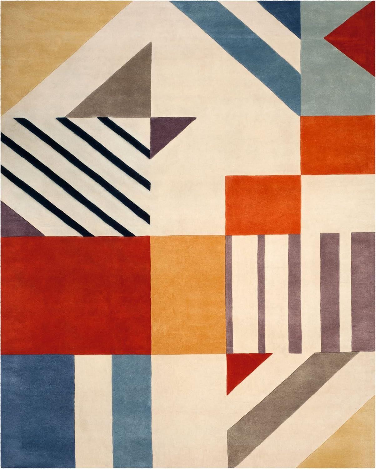 Fifth Avenue FTV120 Hand Tufted Area Rug - Ivory/Multi - 8'x10' - Safavieh.