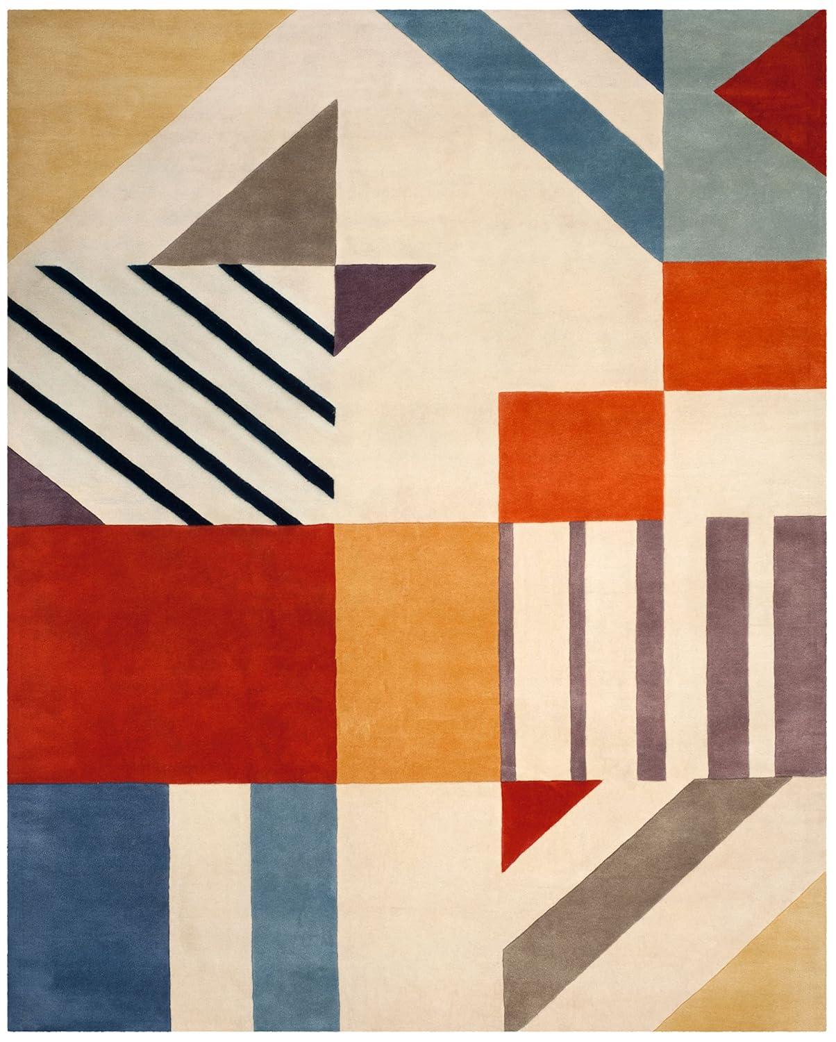 Fifth Avenue FTV120 Hand Tufted Area Rug - Ivory/Multi - 8'x10' - Safavieh.