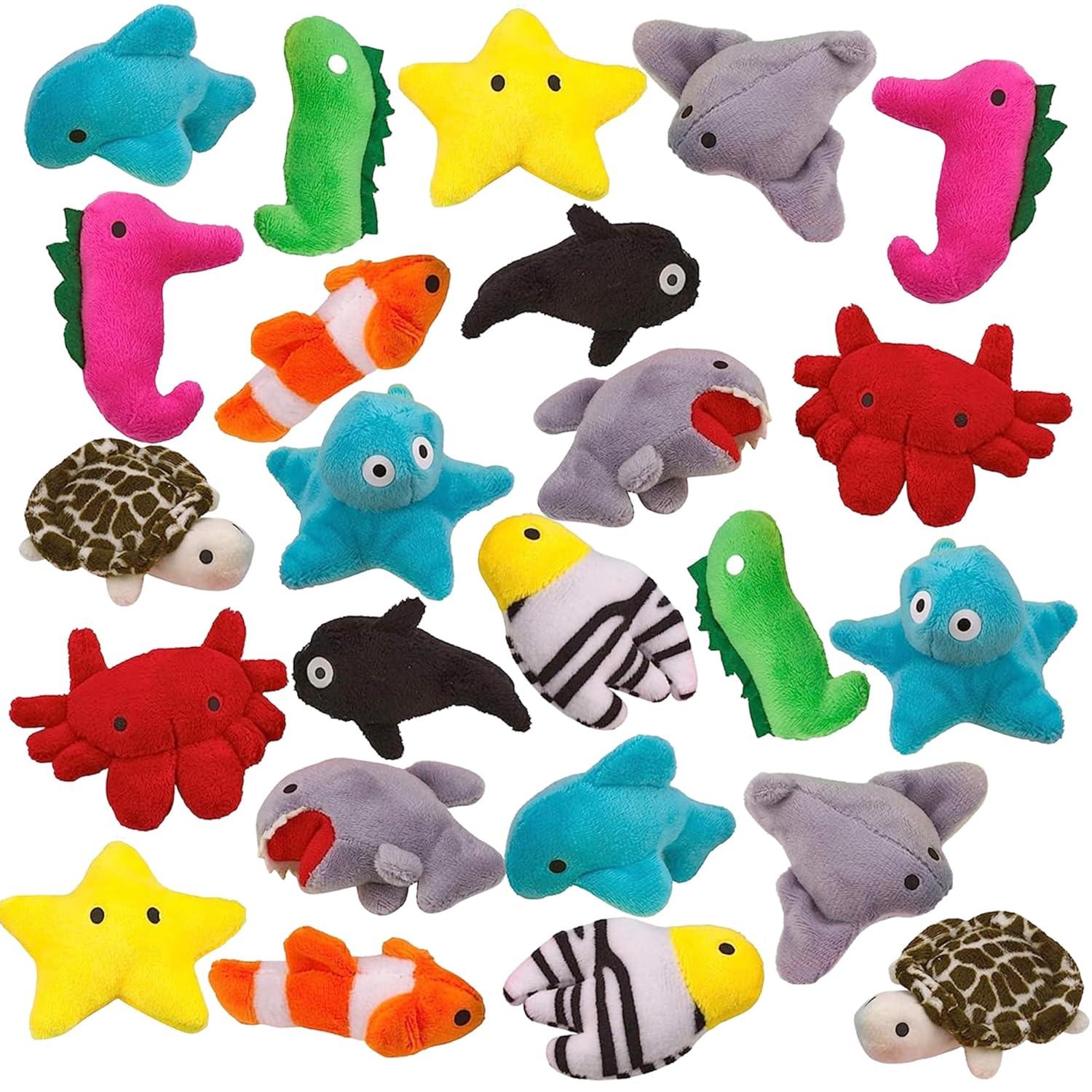 Playbees Sea Animal Plush Toys 24 Pack