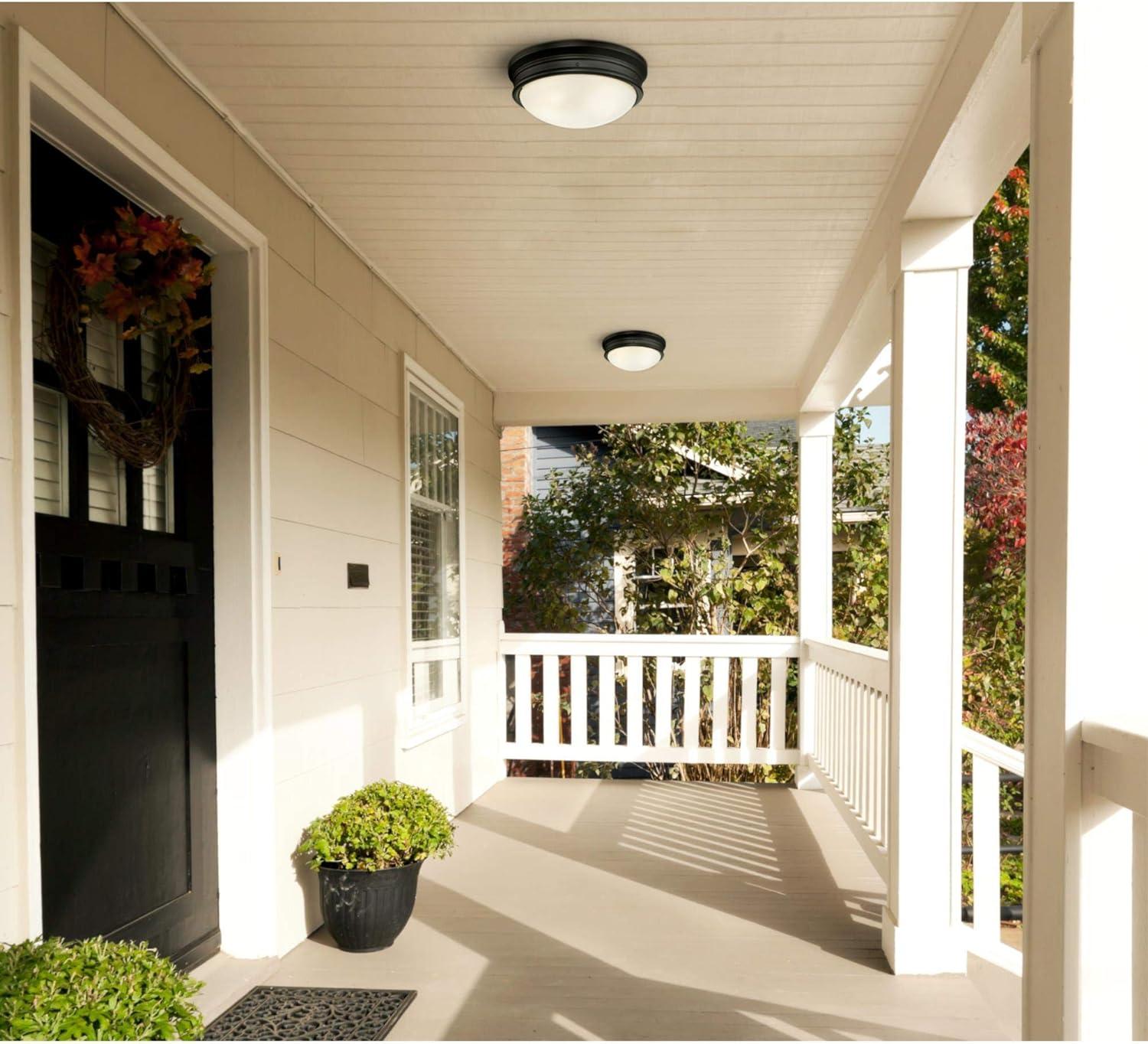 2 - Bulb Outdoor Flush Mount