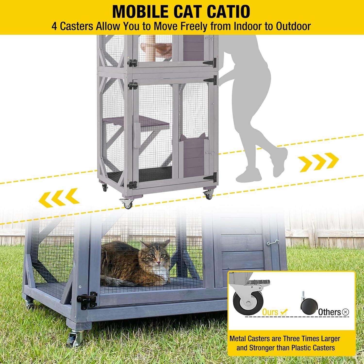 Aivituvin Portable Cat Playpen