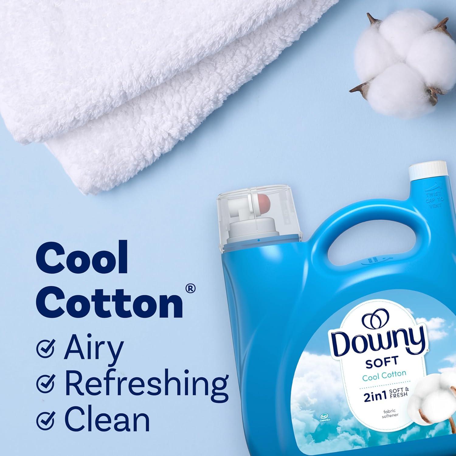 Downy Ultra HE Liquid Fabric Conditioner, 190 Loads - Cool Cotton 140 oz