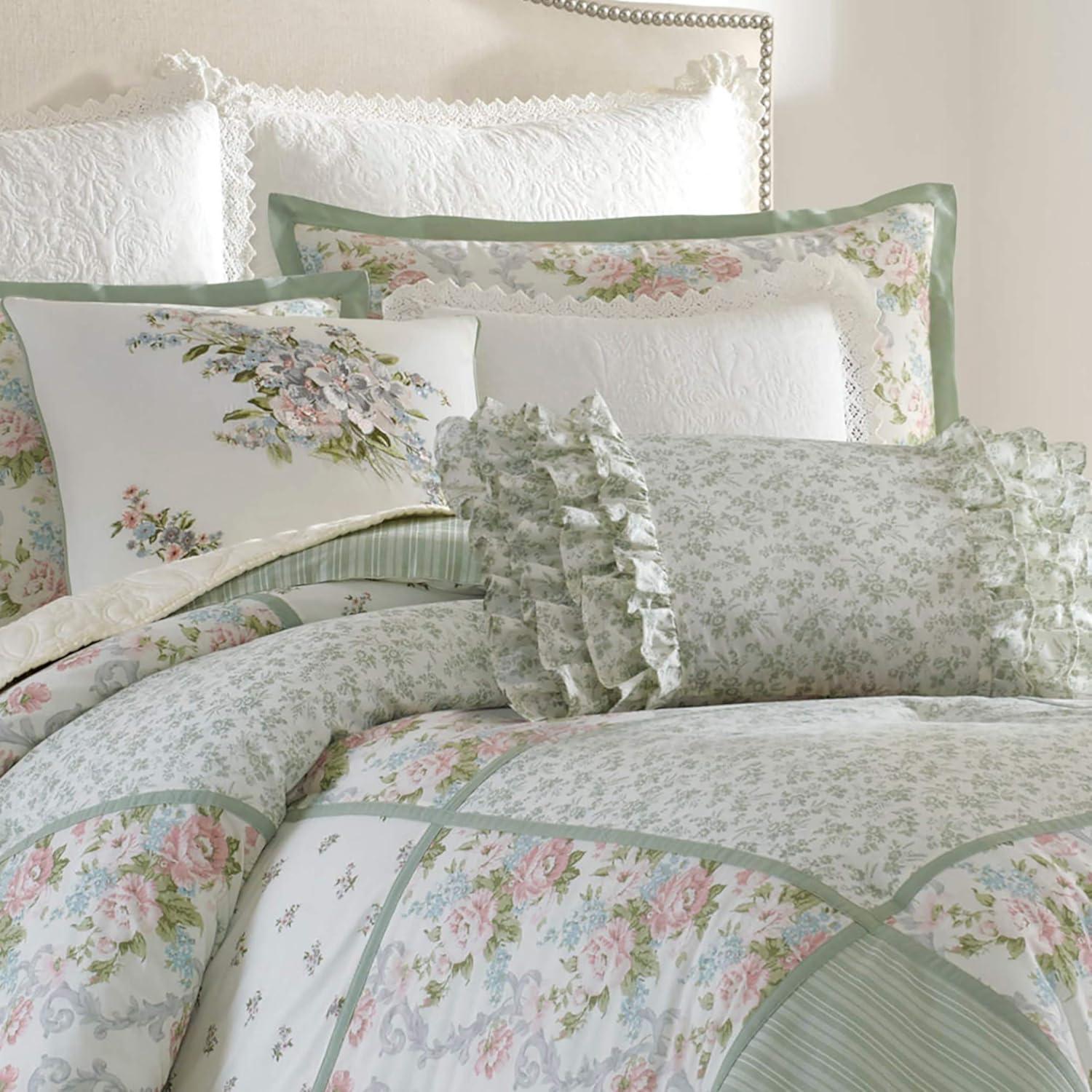 Laura Ashley Laura Ashley Harper Green Cotton Comforter Set