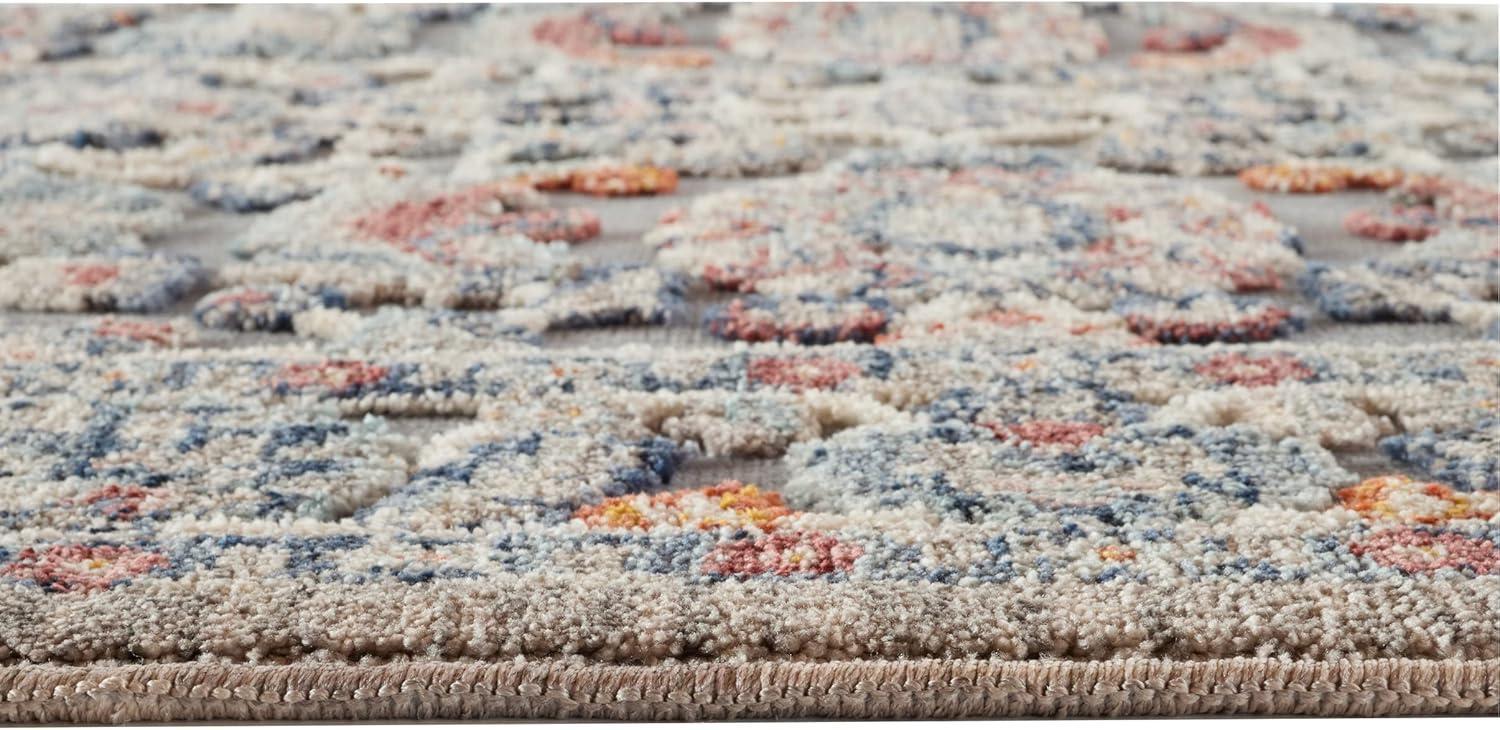Laura Ashley Turkish Mystic Chenille Medallion Area Rug_Navy/Navy