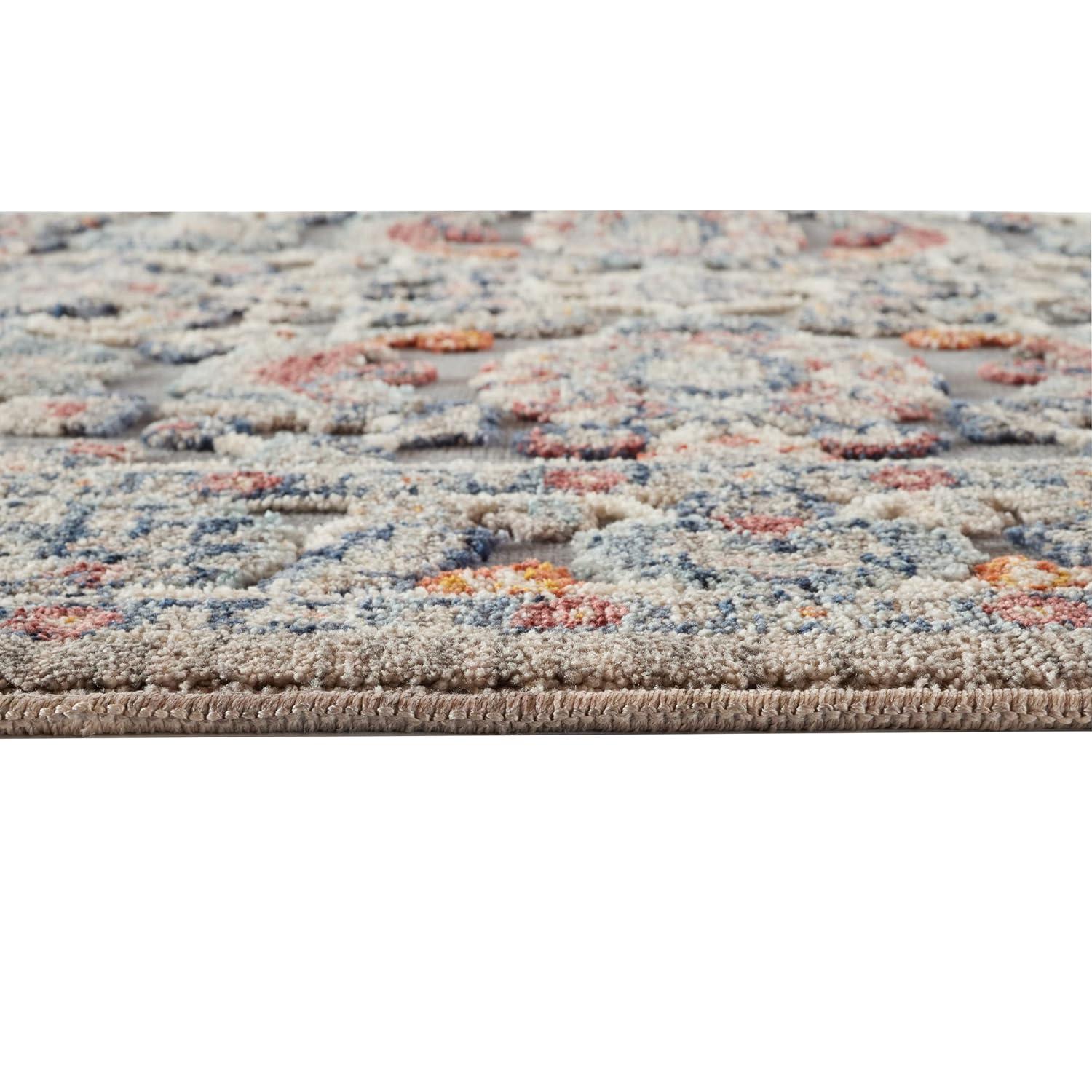 Laura Ashley Turkish Mystic Chenille Medallion Area Rug_Navy/Navy