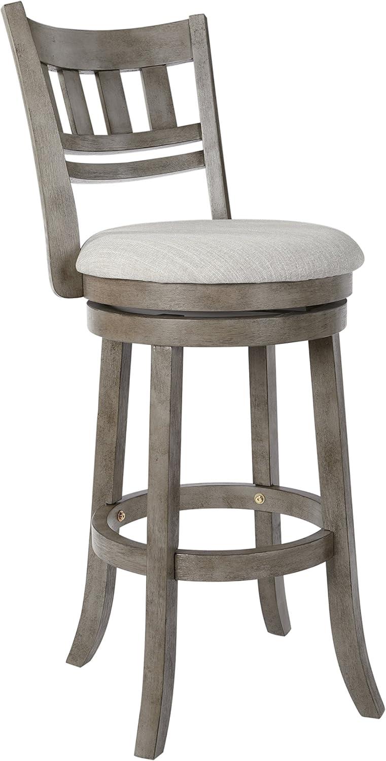 OSP Home Furnishings Wood Swivel Stool (MET12530-AG)