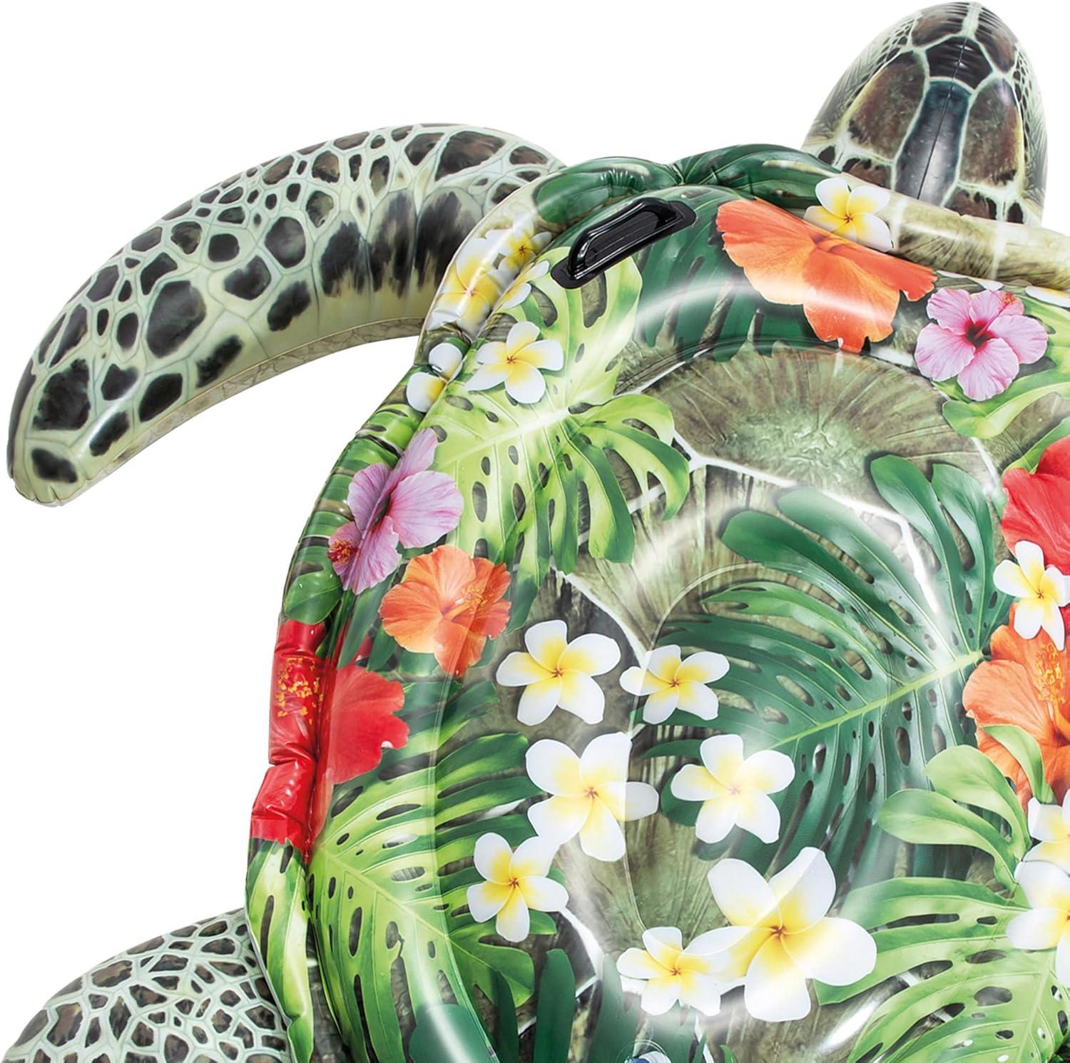 Intex 75" x 67" Realistic SeaTurtle Ride-On Pool Float Ages 3+