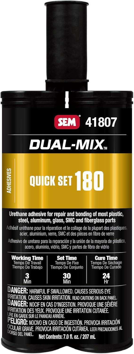 SEM Dual-Mix Quick Set 180 Black Urethane Adhesive