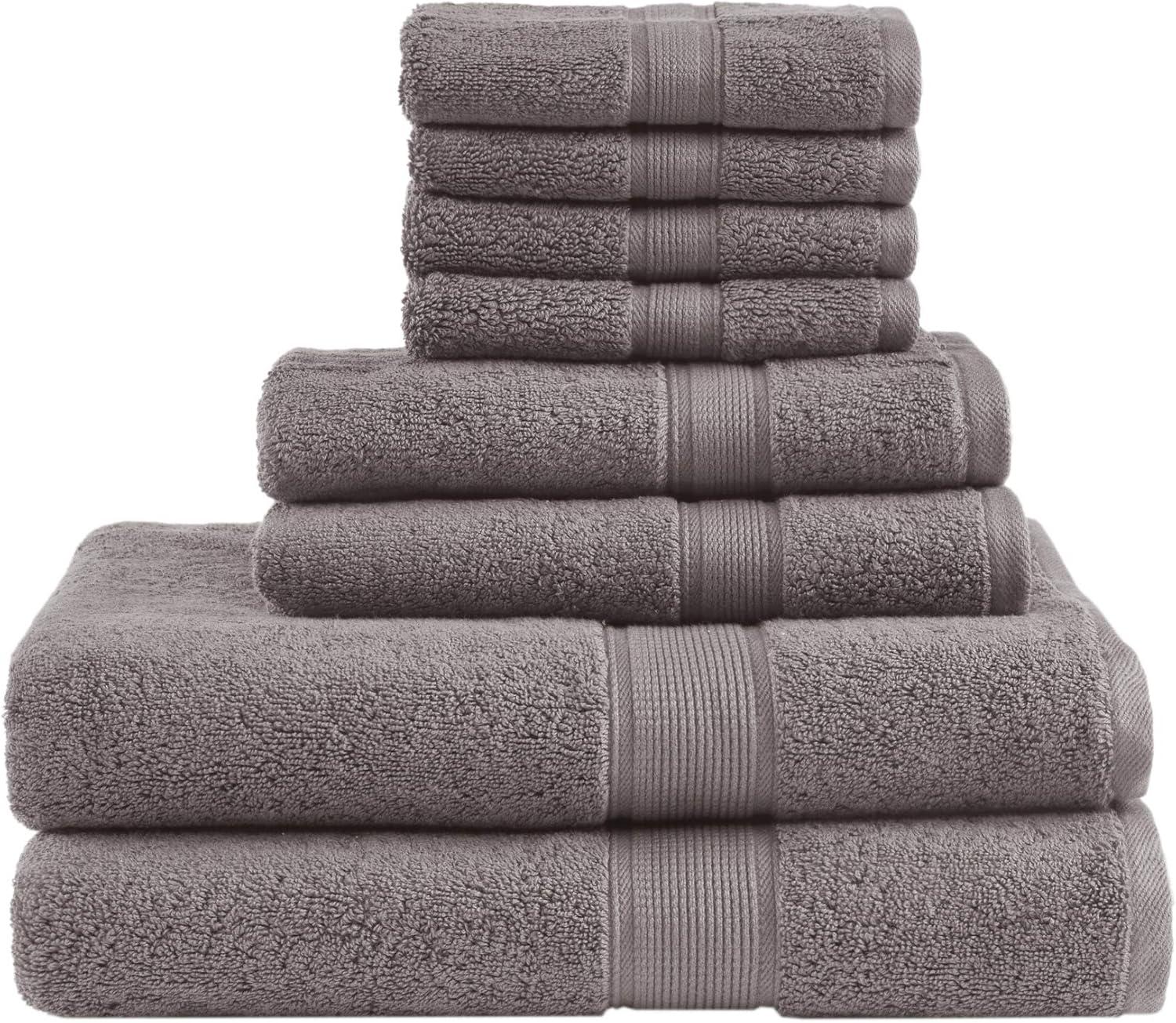 800GSM 100% Cotton 8 Piece Towel Set