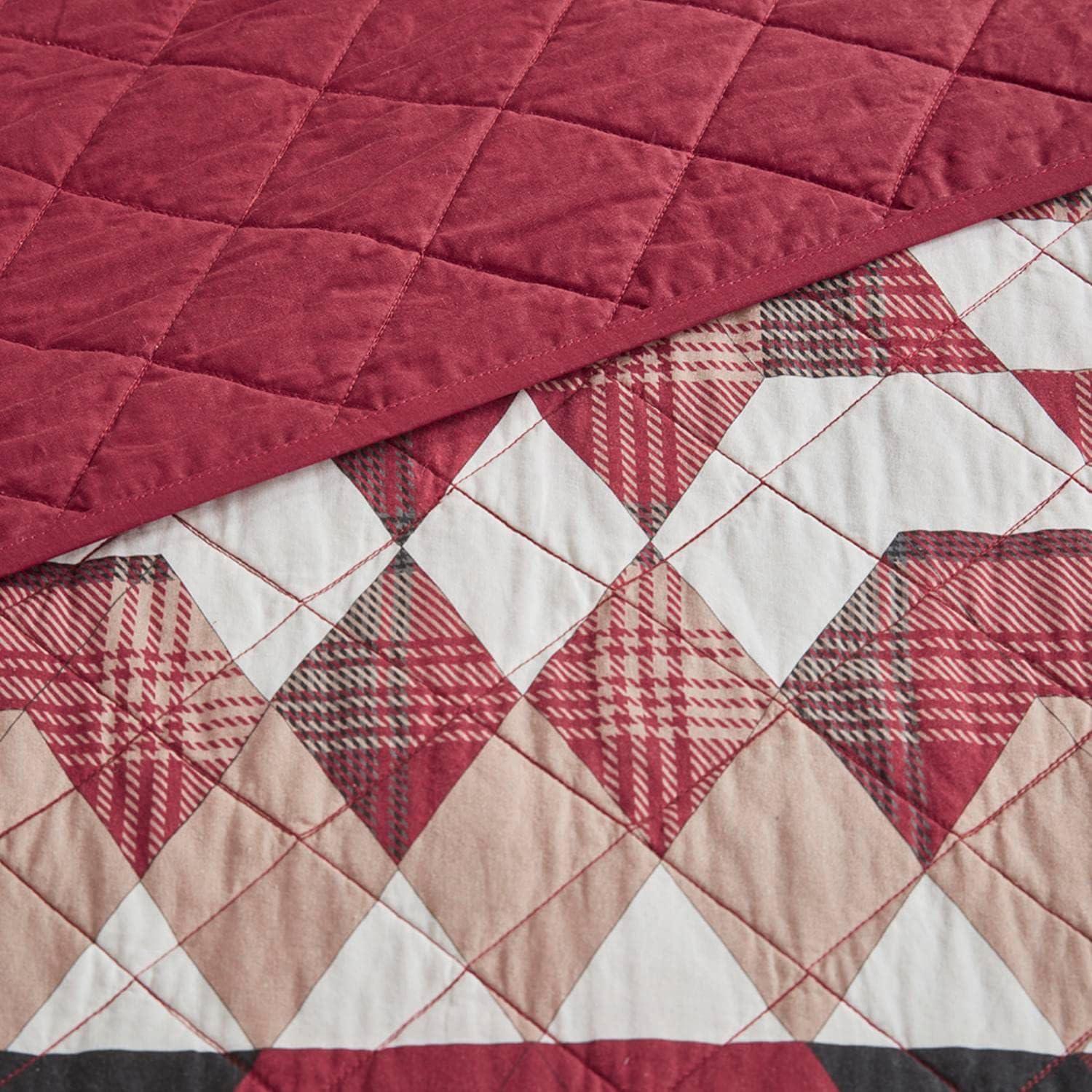 Compass Cotton Quilt Mini Set Red - Woolrich