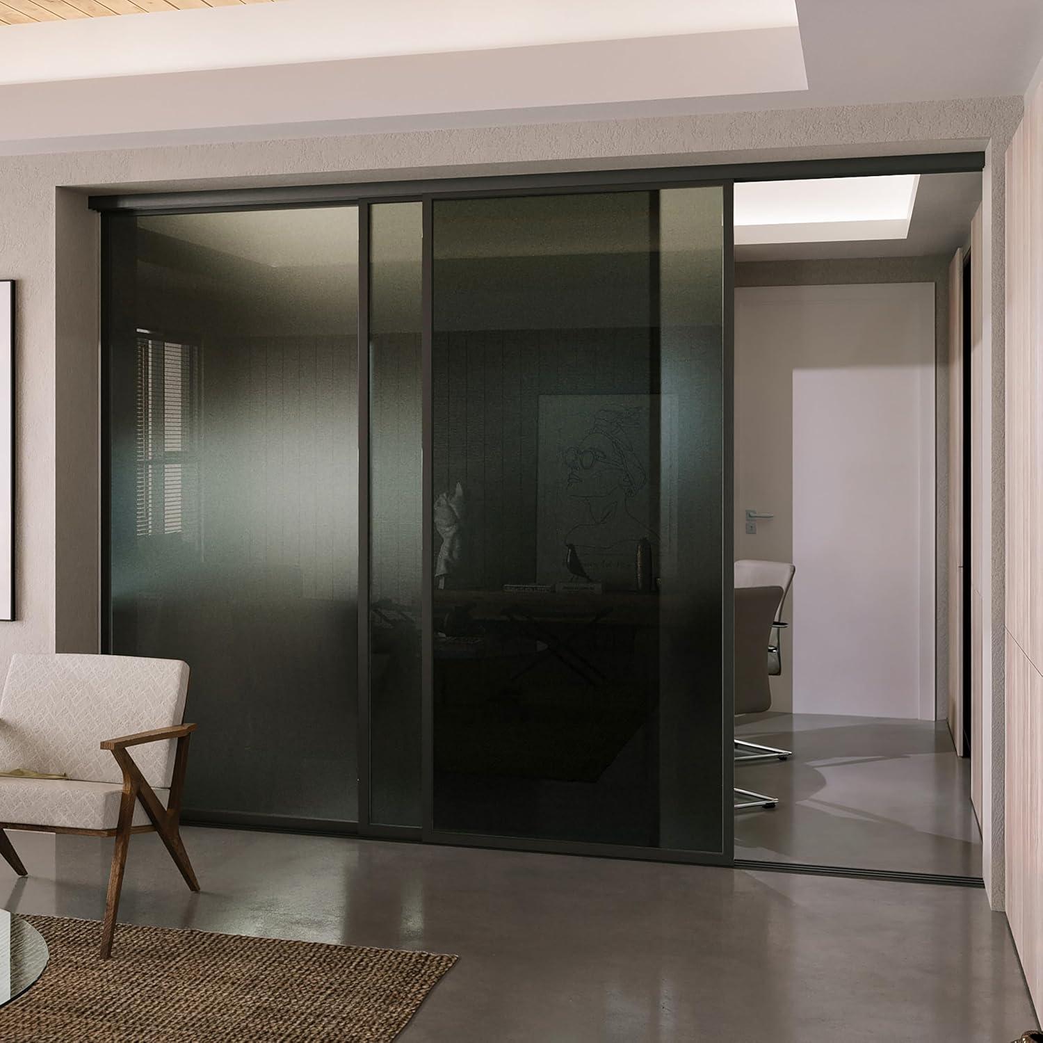 Doors55 Glass Room Divider Panel and Partition Wall