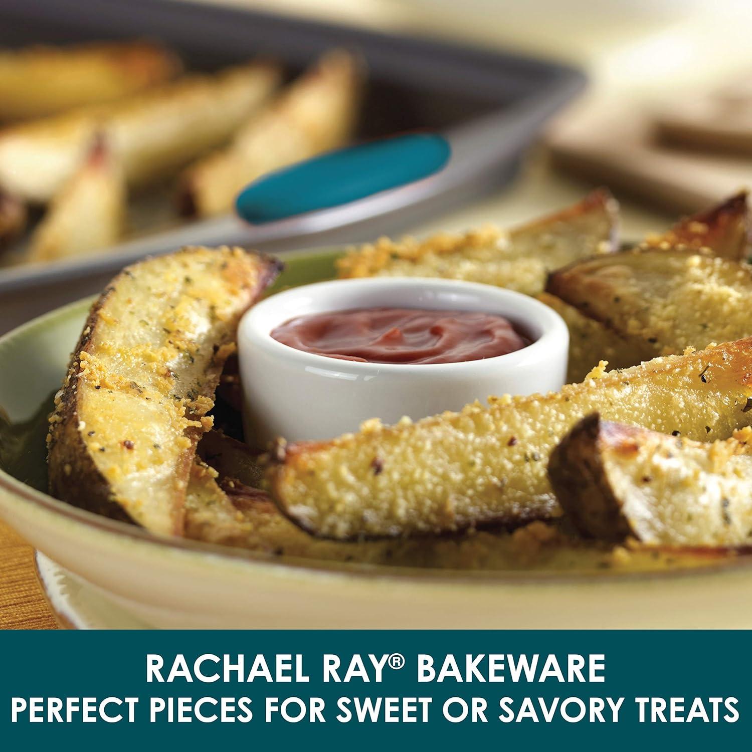 Rachael Ray Rachael Ray Yum-o Nonstick Bakeware Oven Lovin' Baking Pans Set, 10-Piece