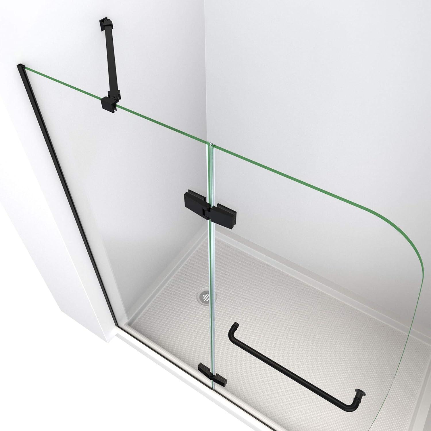 Aqua Ultra 45" W x 72" H Pivot Frameless Shower Door