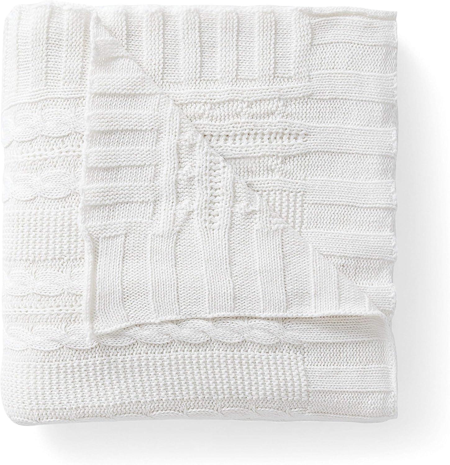 VCNY Dublin Cable Knit Throw Blanket, 50" x 70"