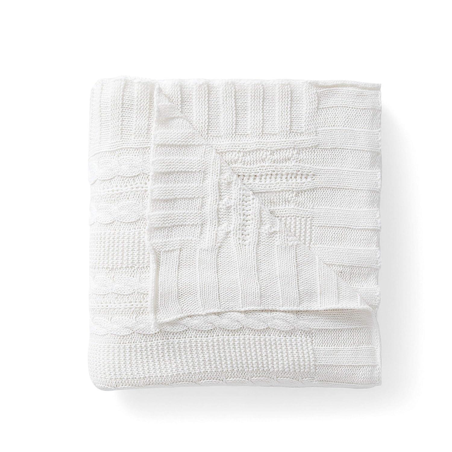 VCNY Dublin Cable Knit Throw Blanket, 50" x 70"