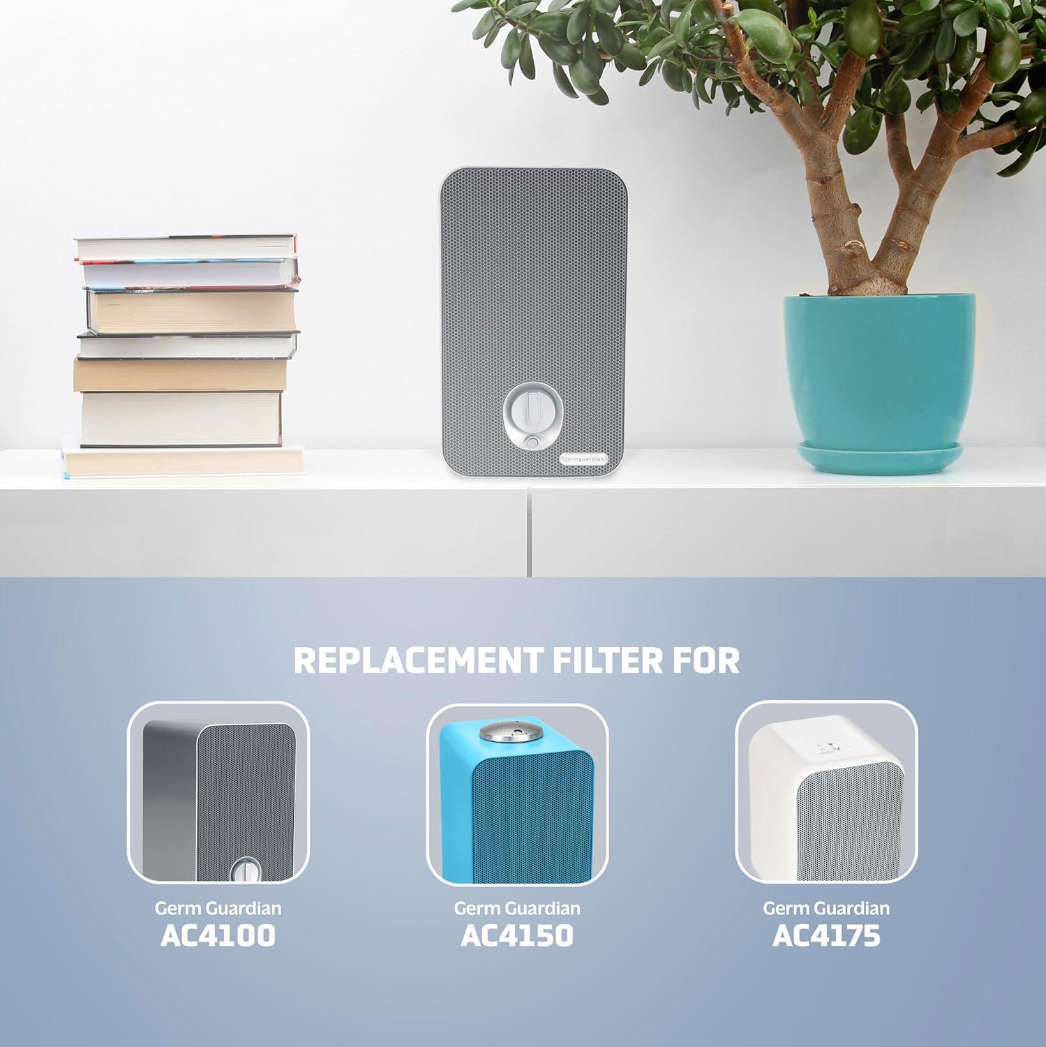 GermGuardian Air Purifier Replacement Filter E, HEPA Pure, for Models AC4100 Series