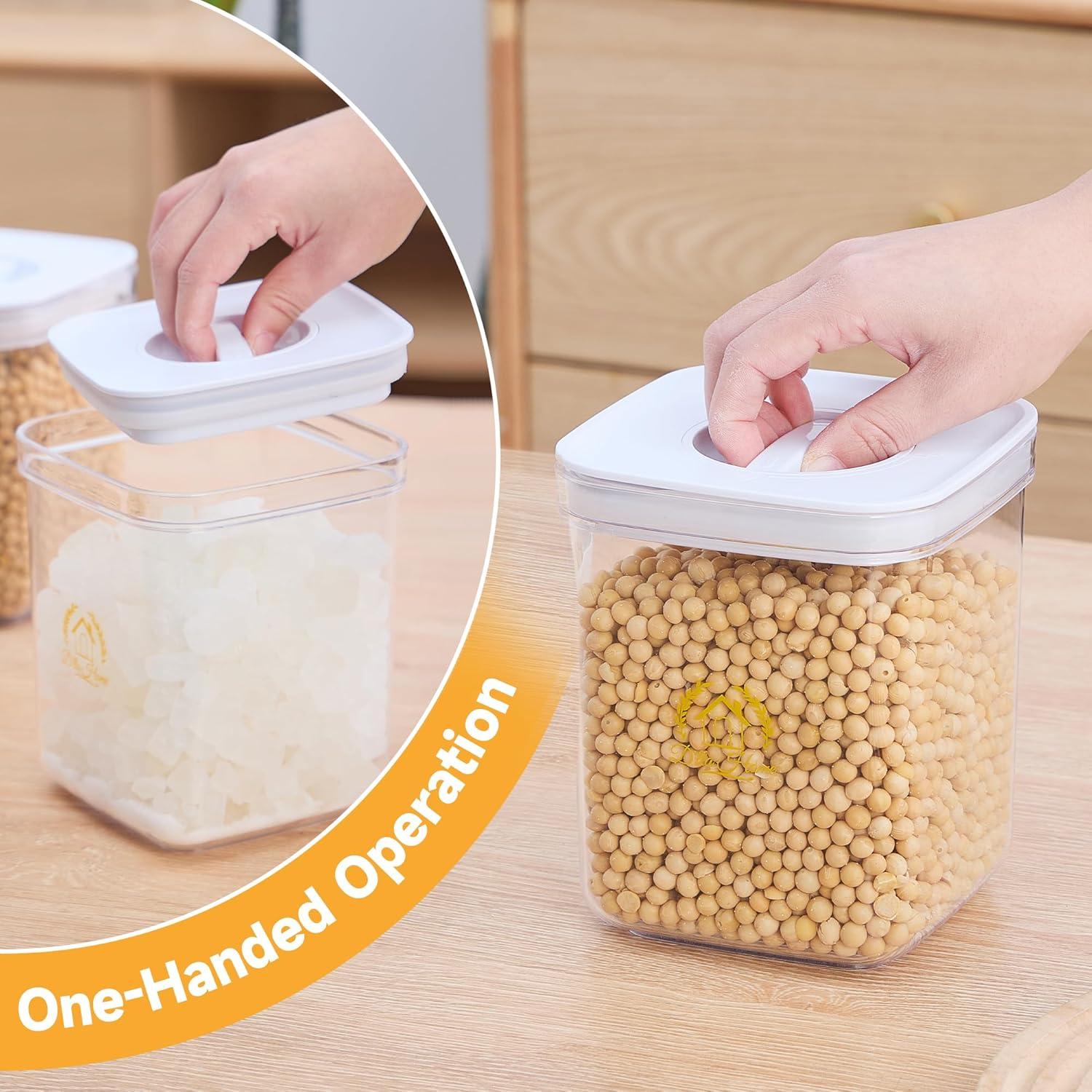 Airtight Food Storage Containers 3 set Sealed Food Storage Containers With Lids Kitchen Dry Goods Leak Proof Storage Containers Air Tight Pantry Storage Containers Canisters Sets