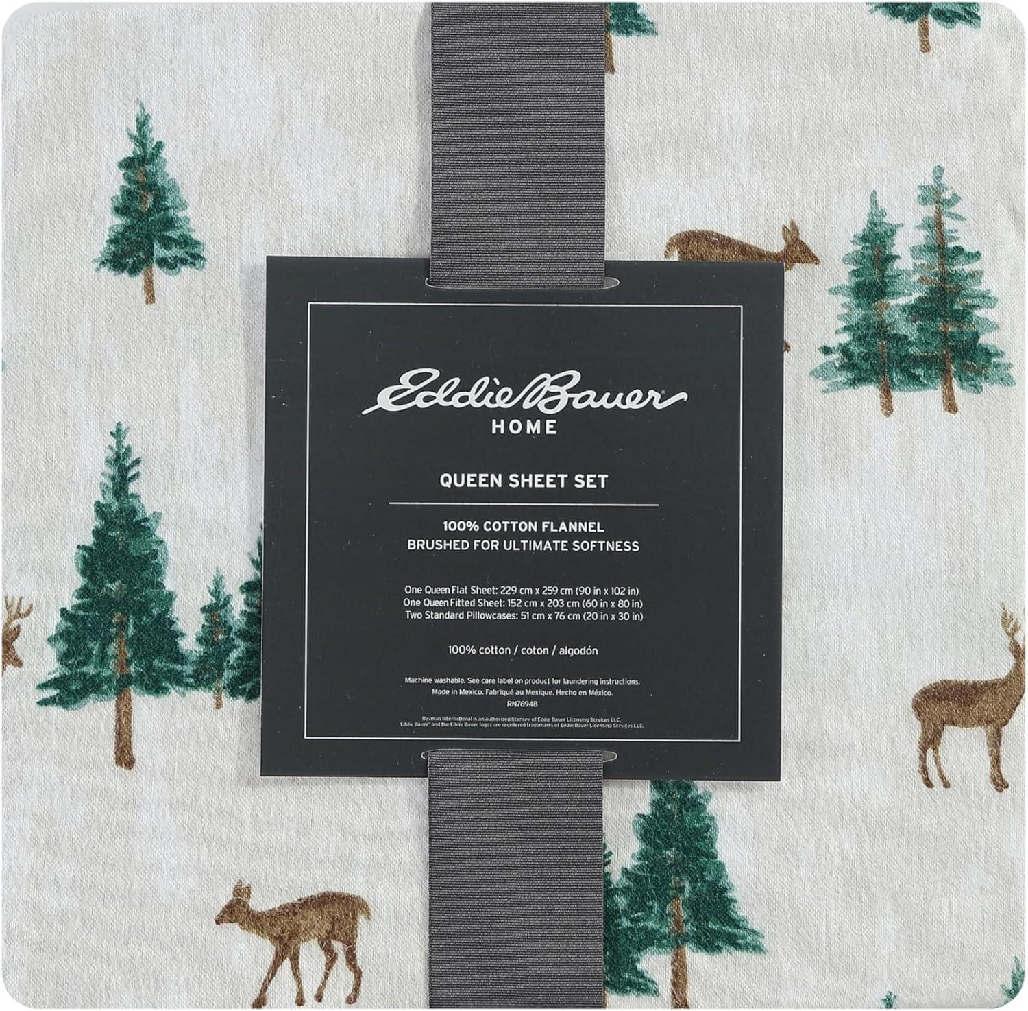 Patterned Flannel Sheet Set - Eddie Bauer