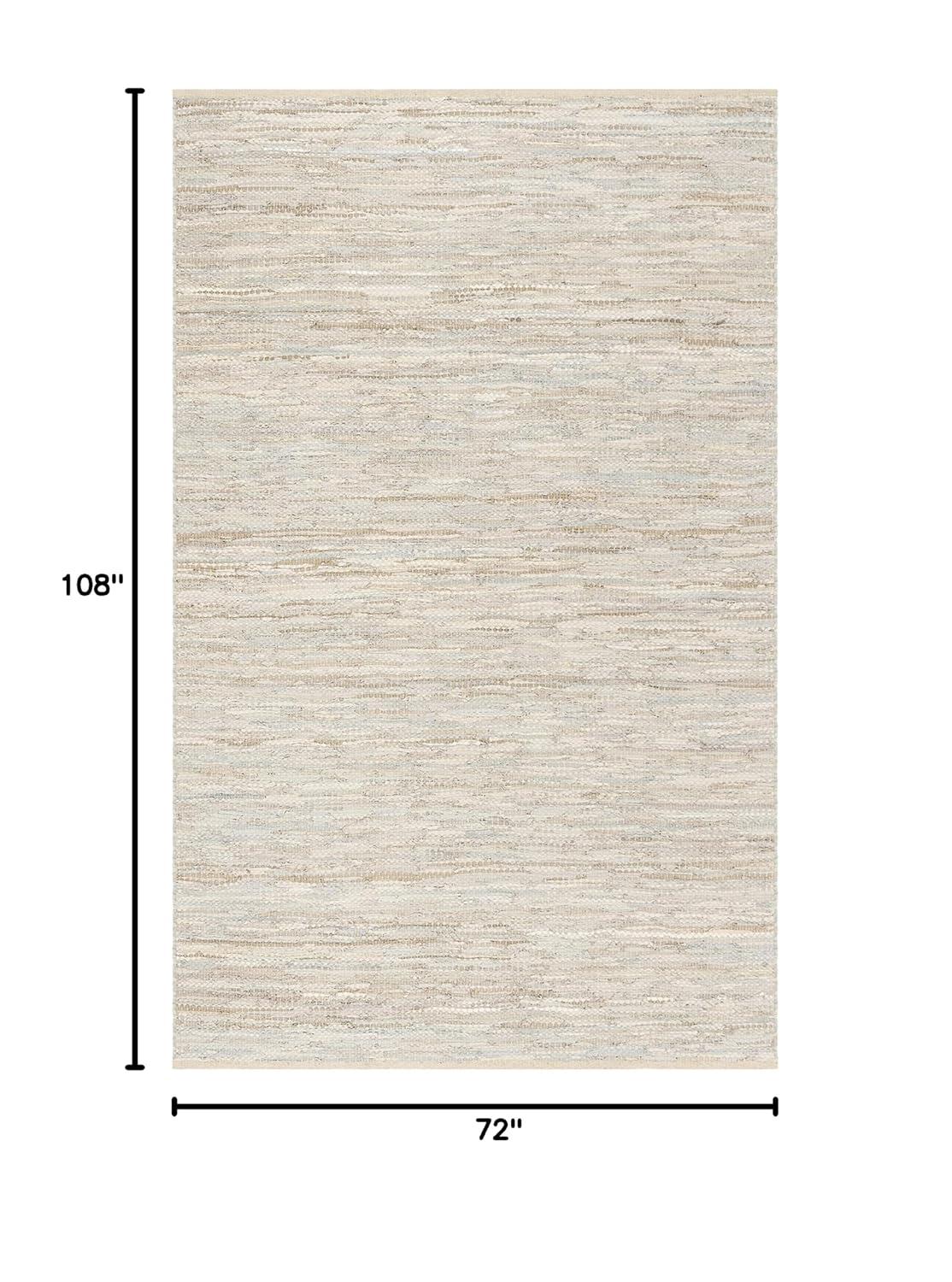 Vintage Leather VTL105 Hand Woven Indoor Area Rug - Beige - 6'x9' - Safavieh.