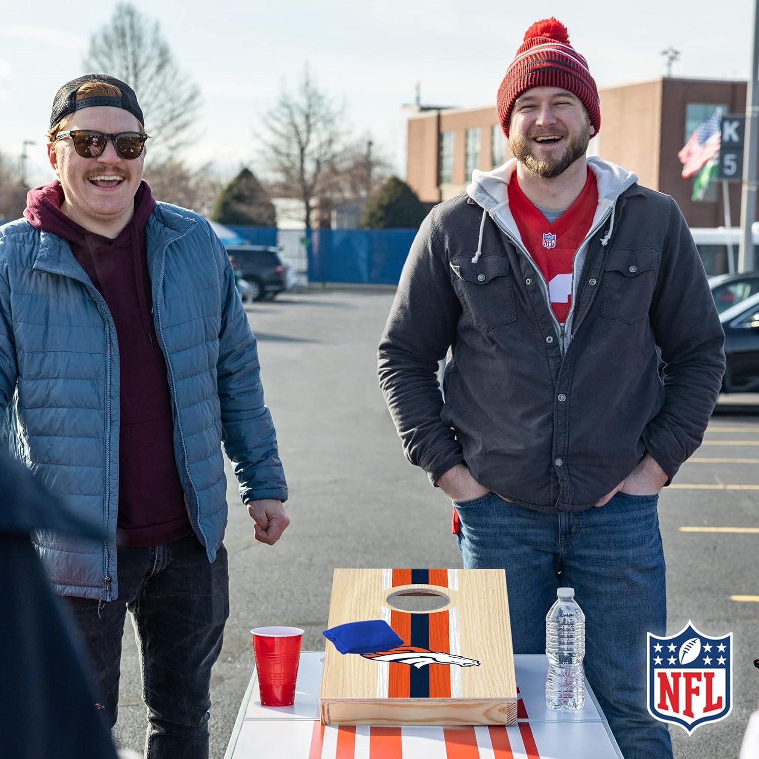 NFL Denver Broncos 1'x2' Wood Cornhole Set