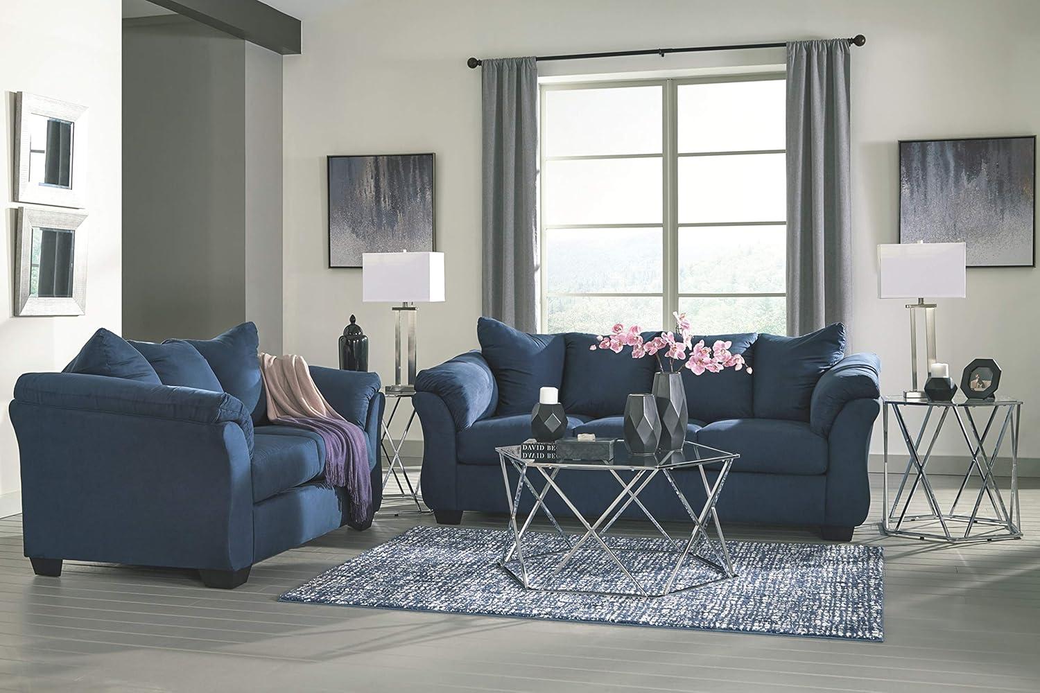 Signature Design by Ashley Darcy Loveseat in Blue