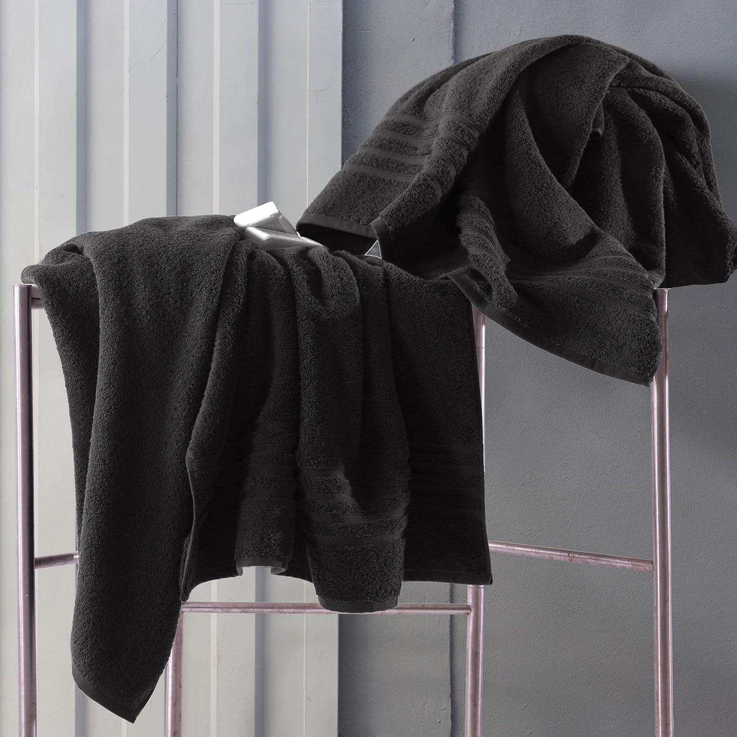 Hammam Linen Burgundy Jumbo Large Bath Sheets Towels 2-Pack Soft and Absorbent, Premium Quality 100% Cotton Towels