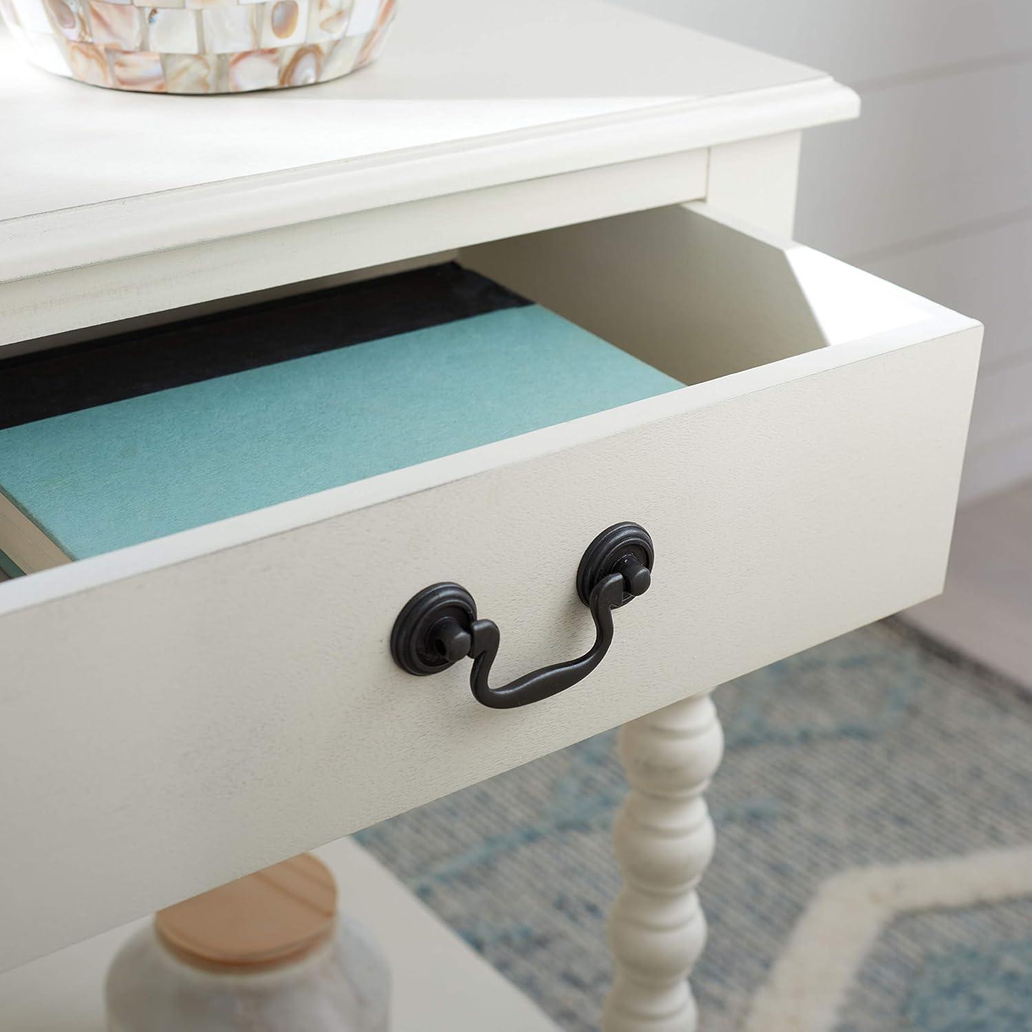 Athena Accent Table - ACC5703A - Distressed White - Safavieh