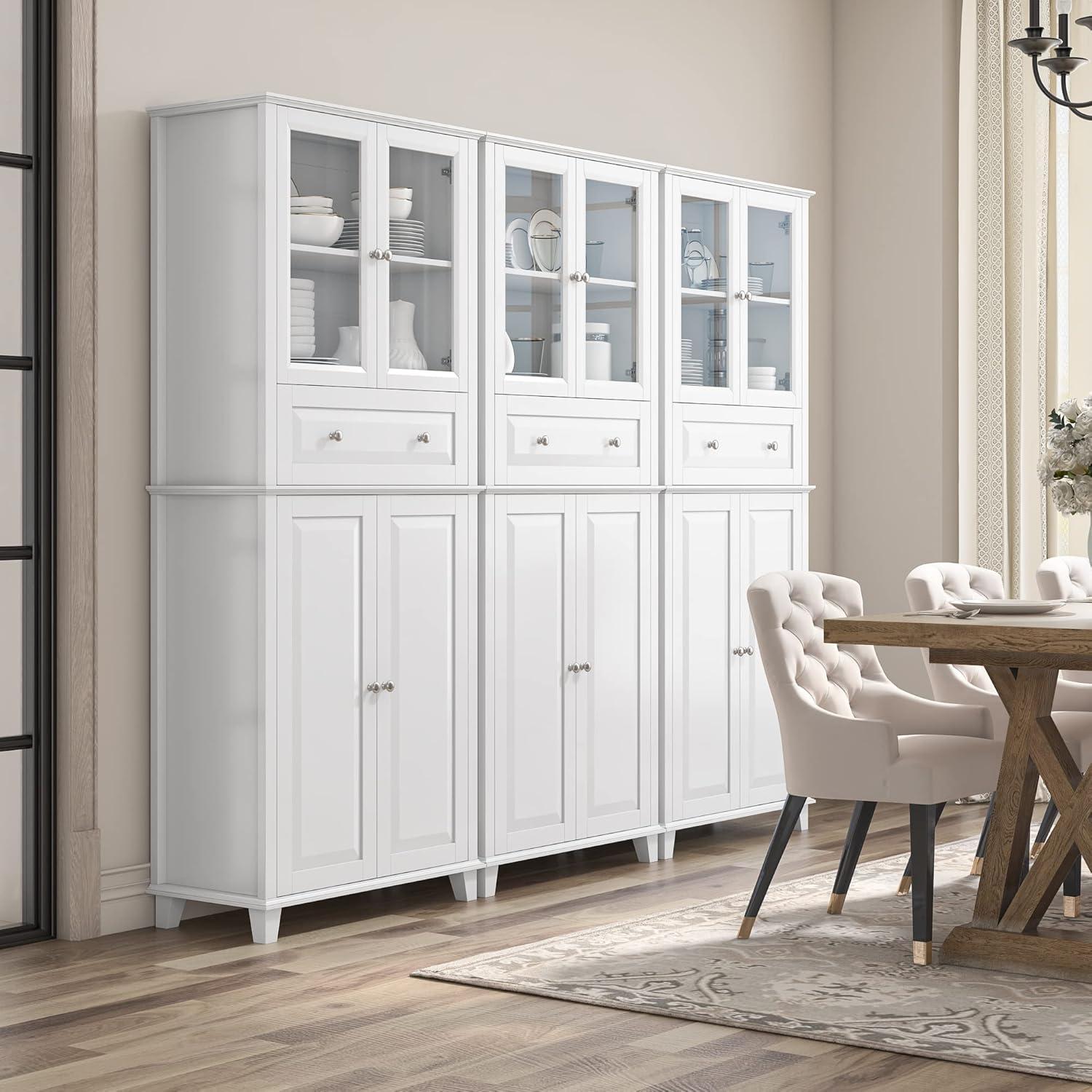 76'' Kitchen Pantry Storage Cabinet