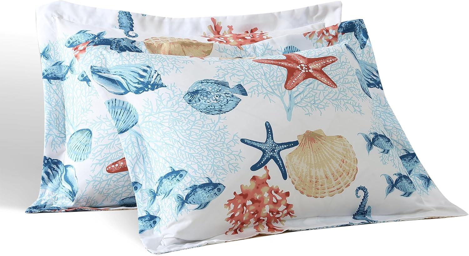 Caribbean Joe  3PC Comforter Set Full - Queen - Seashells