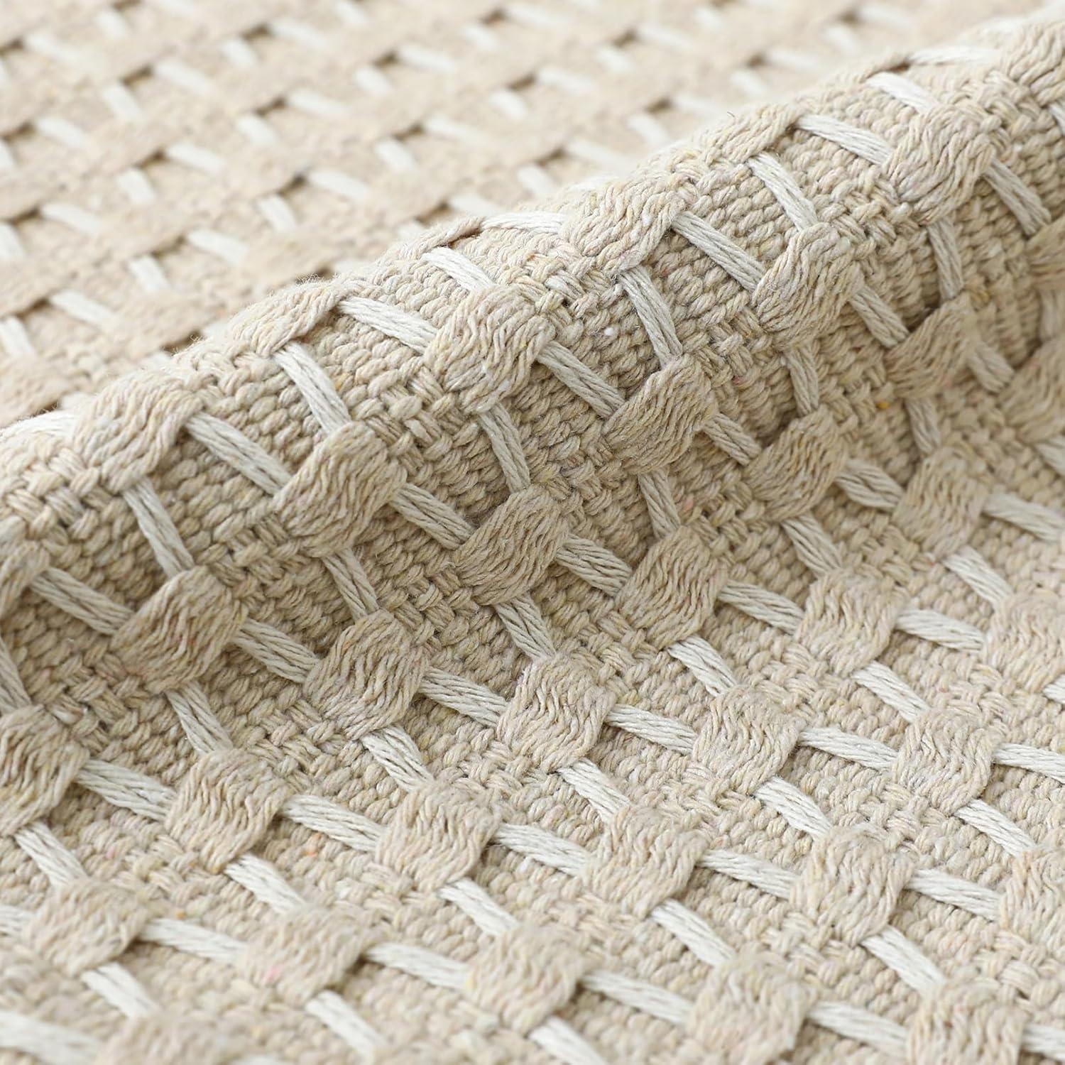 Boho Living Boho Living Jada Decorative Pillow Collection Jute/Cotton Indoor Square Throw Pillow with & Insert (Set of 2)
