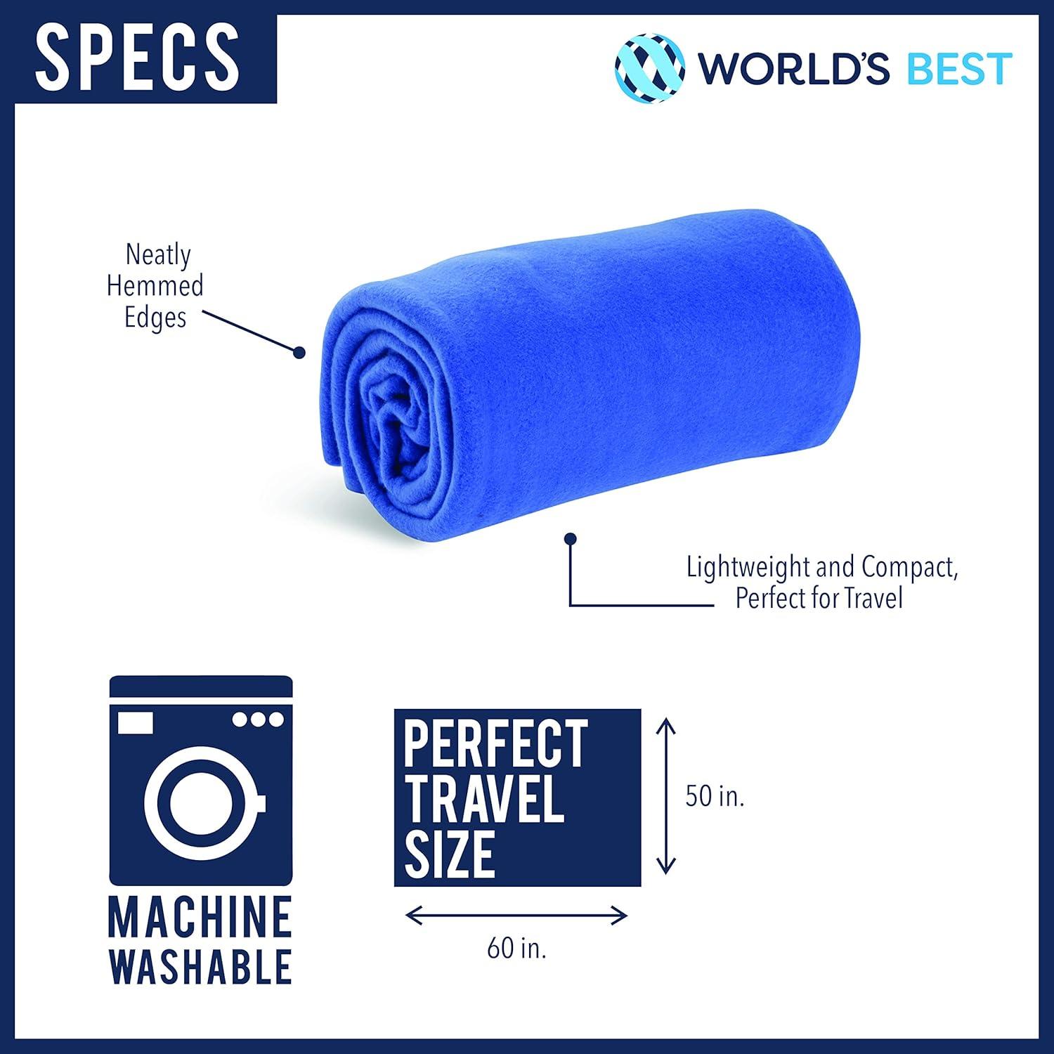 Worlds Best Travel Blanket, 50x60