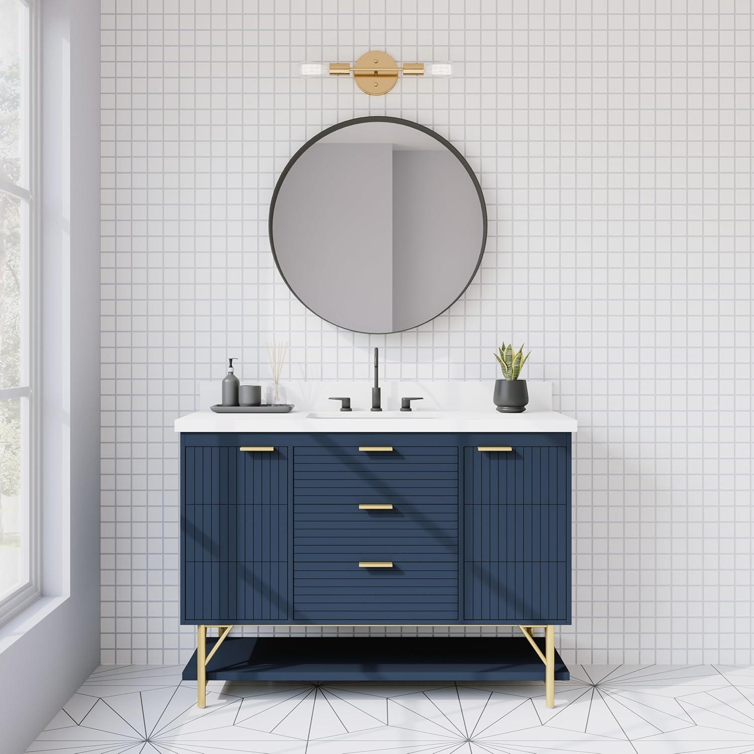 Calletano 48" Single Bathroom Vanity with Quartz Top